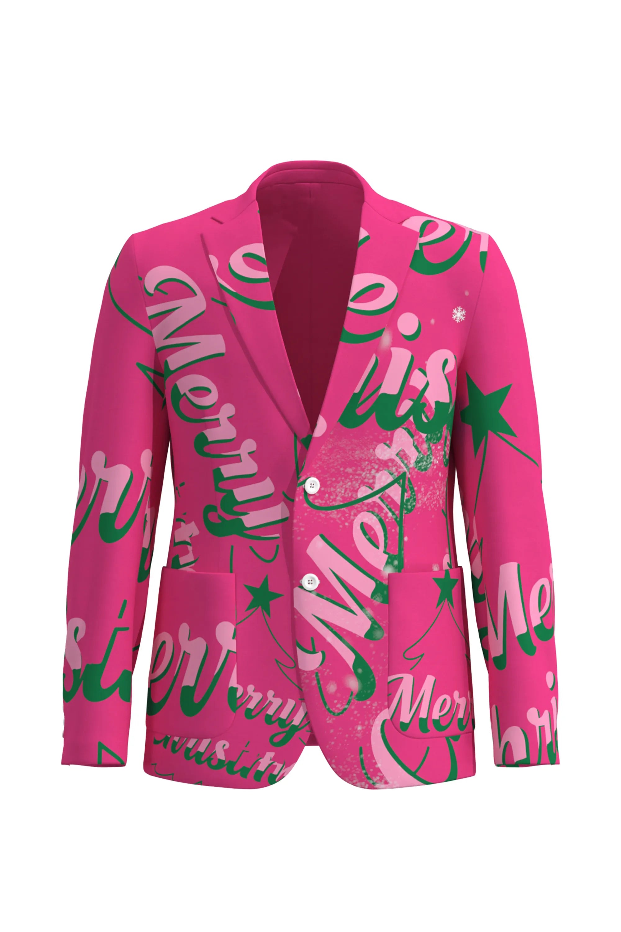 Men's Funny Fancy Christmas Eve Party 2 Piece Suit