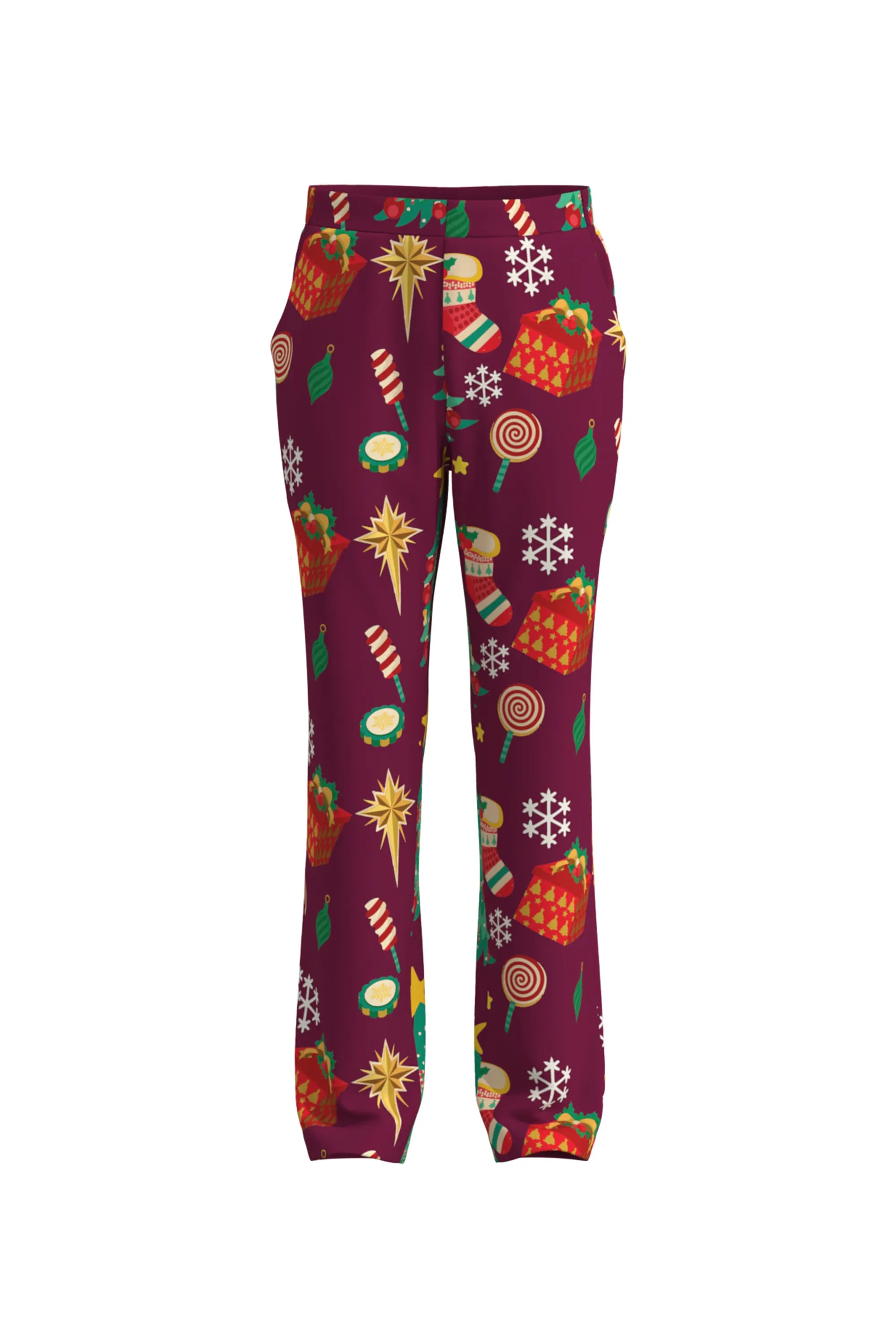 Men's Tree Pattern Christmas Eve Party 2 Piece Suit