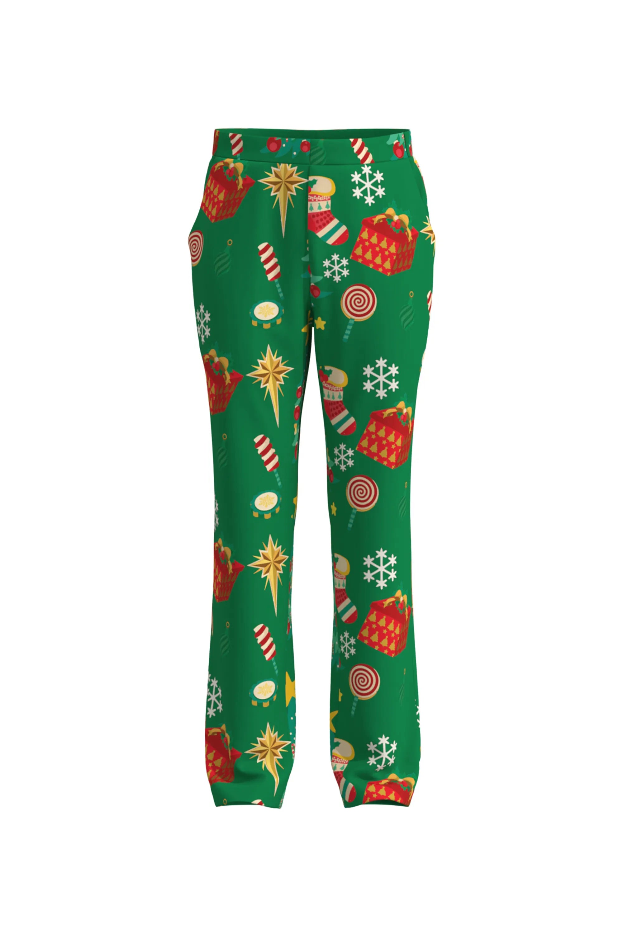 Men's Tree Pattern Christmas Eve Party 2 Piece Suit