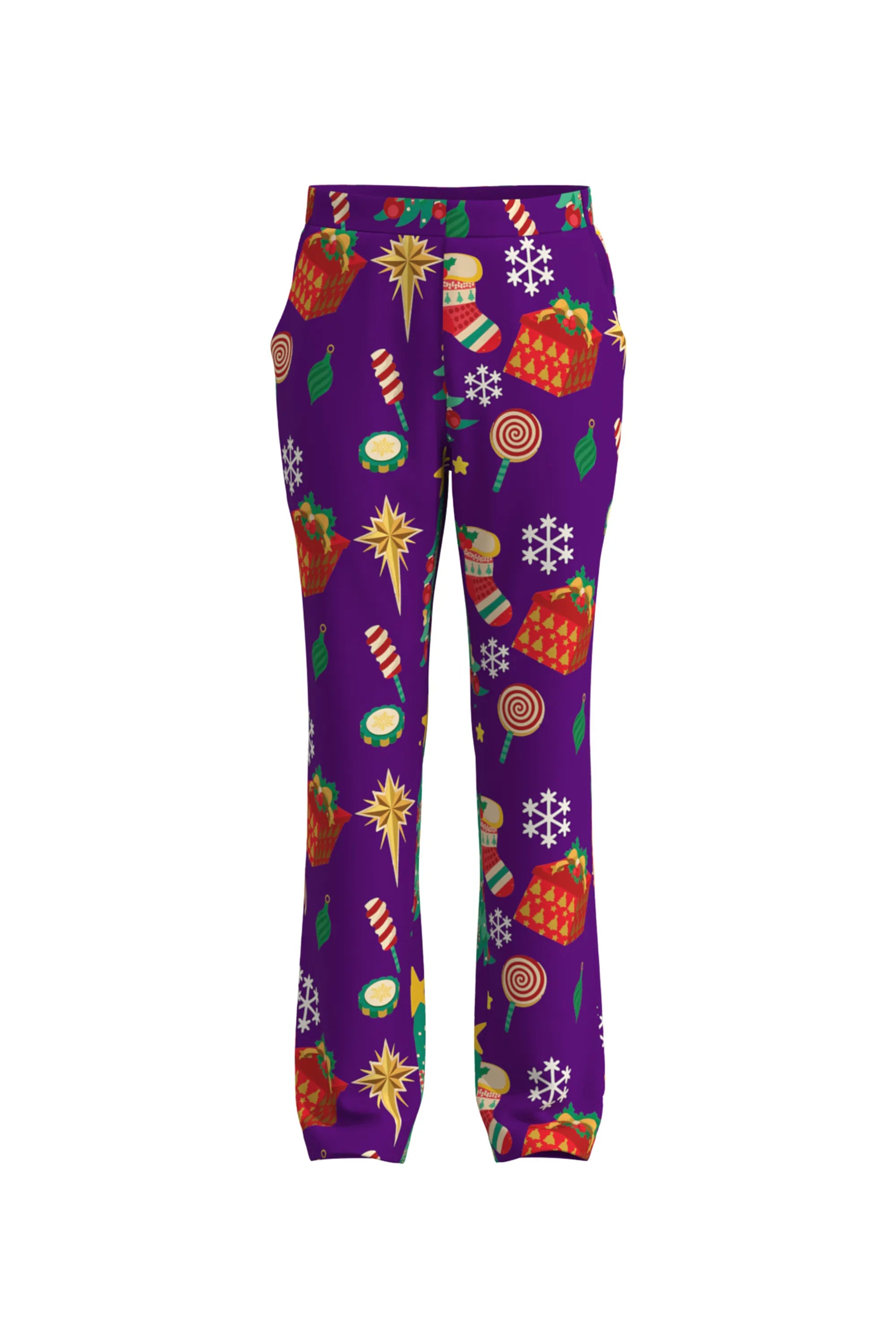 Men's Tree Pattern Christmas Eve Party 2 Piece Suit