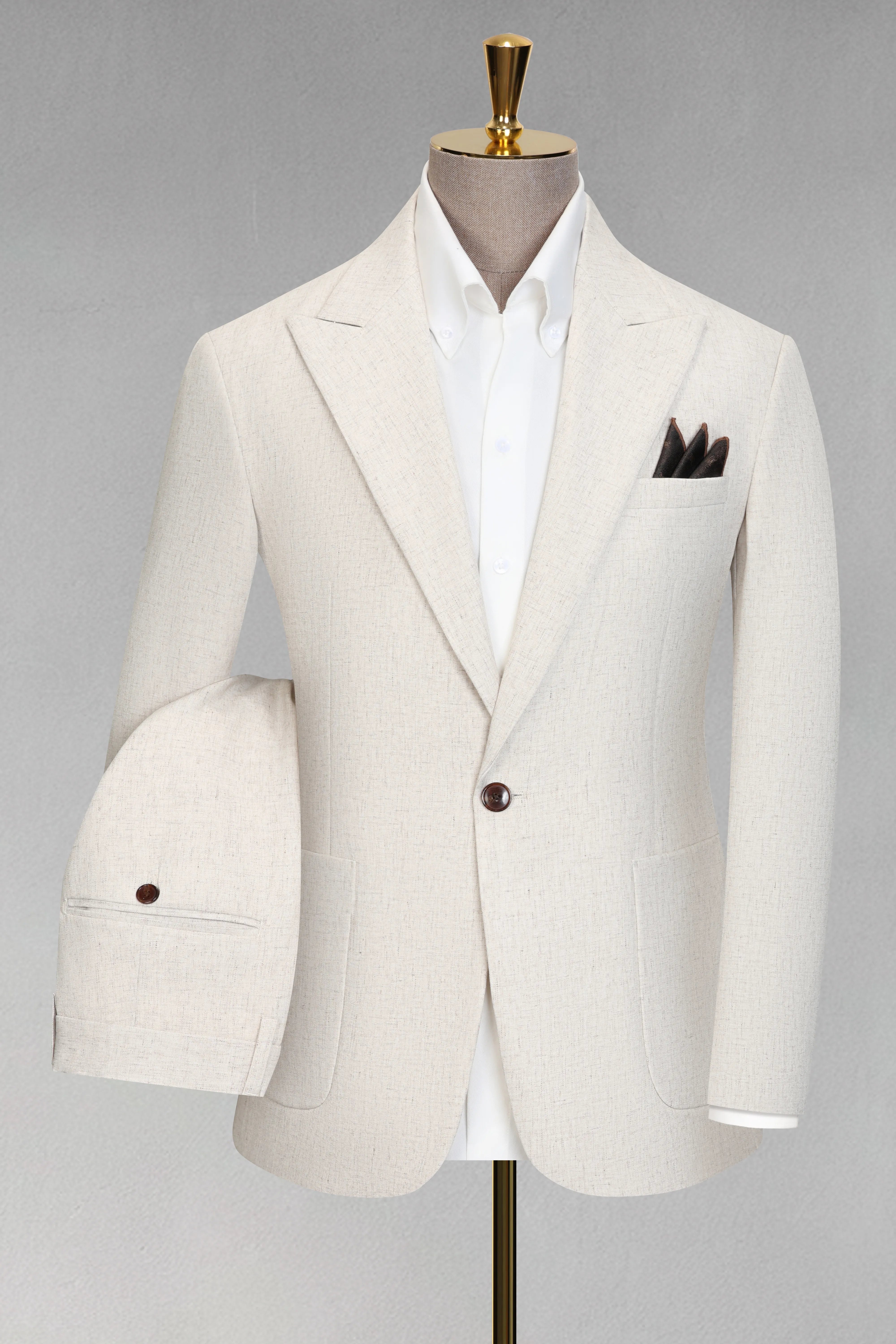 Men's Casual Linen 2 Piece Suits - Fabric Upgrade
