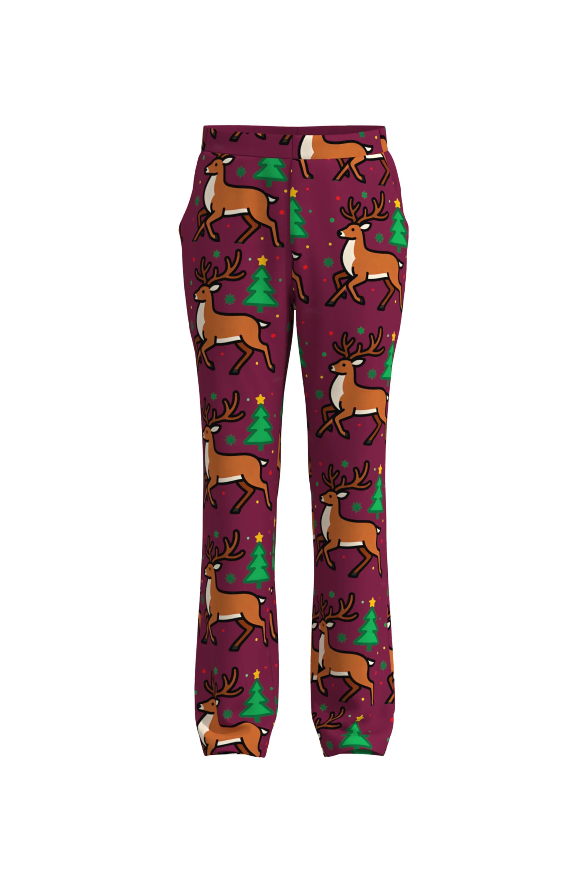 Men's Deer Animal Christmas Eve Party 2 Piece Suit