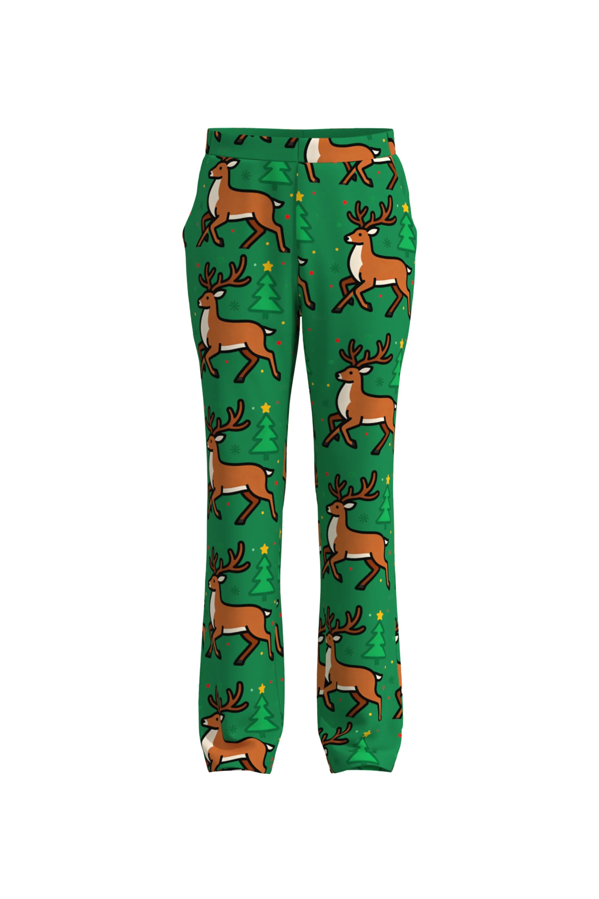 Men's Deer Animal Christmas Eve Party 2 Piece Suit
