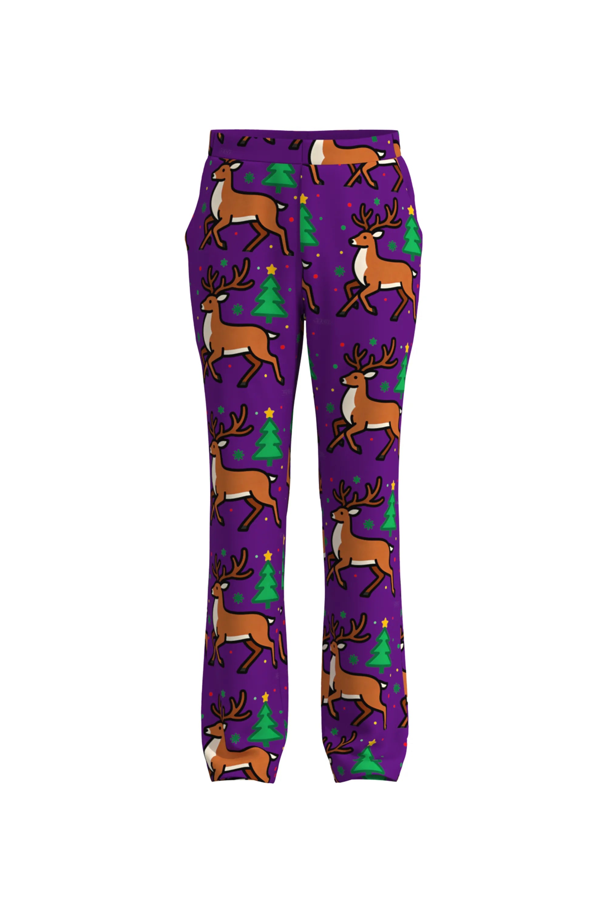 Men's Deer Animal Christmas Eve Party 2 Piece Suit