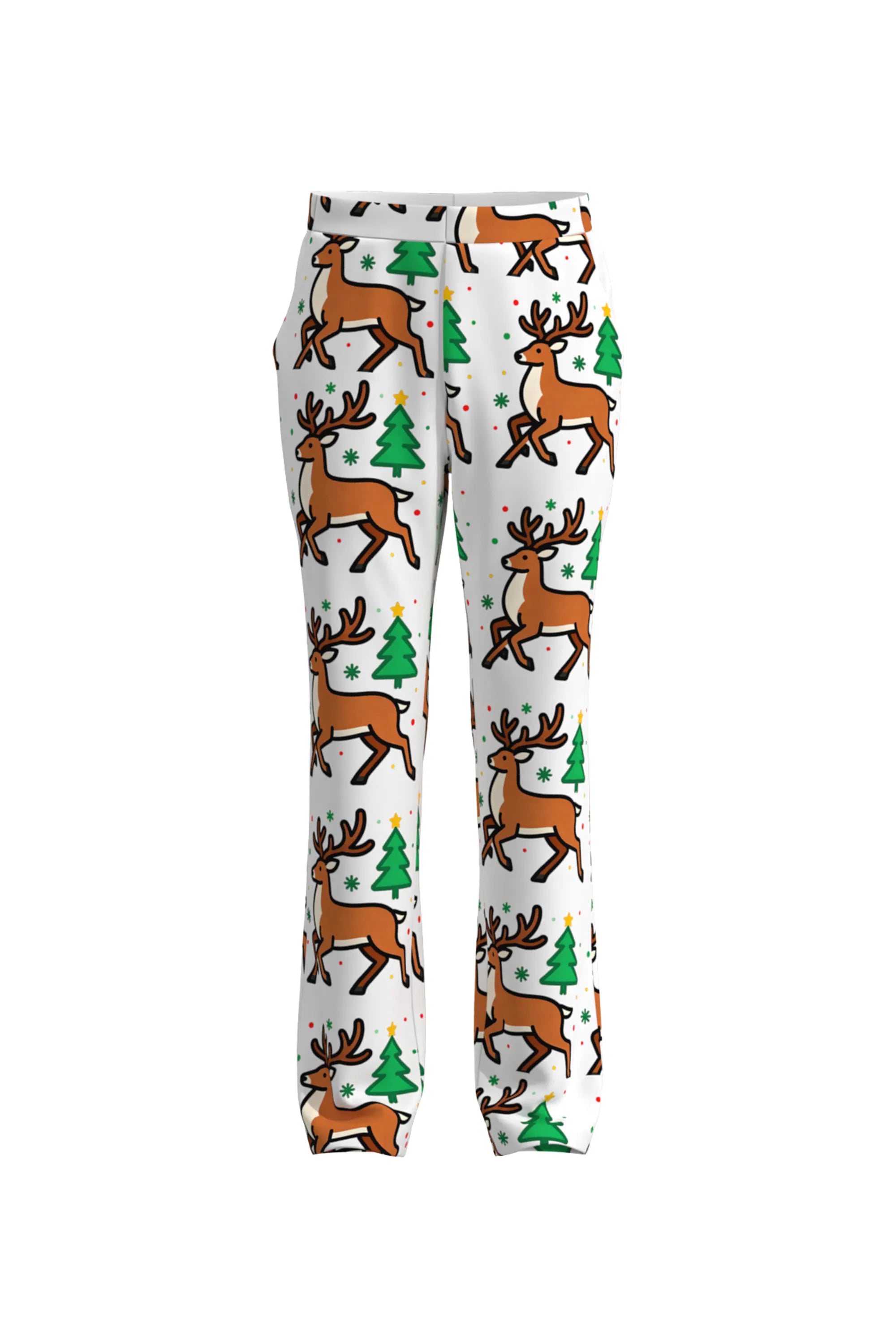 Men's Deer Animal Christmas Eve Party 2 Piece Suit