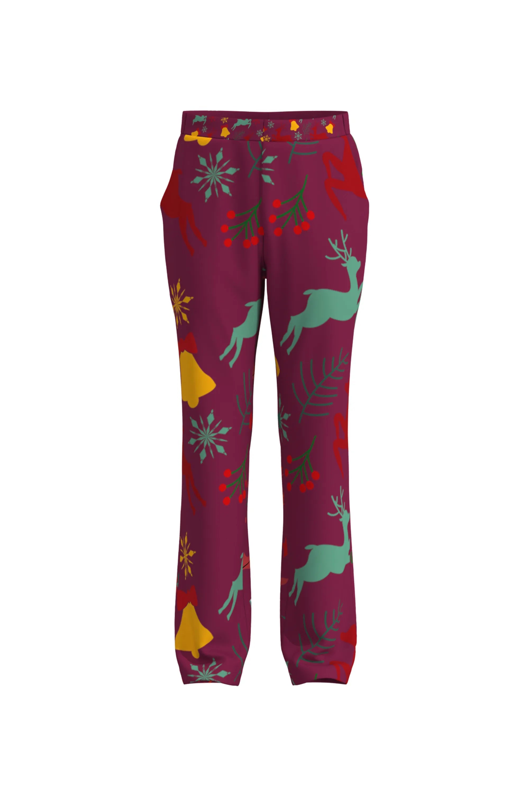 Men's Deer Animal Christmas Eve Party 2 Piece Suit