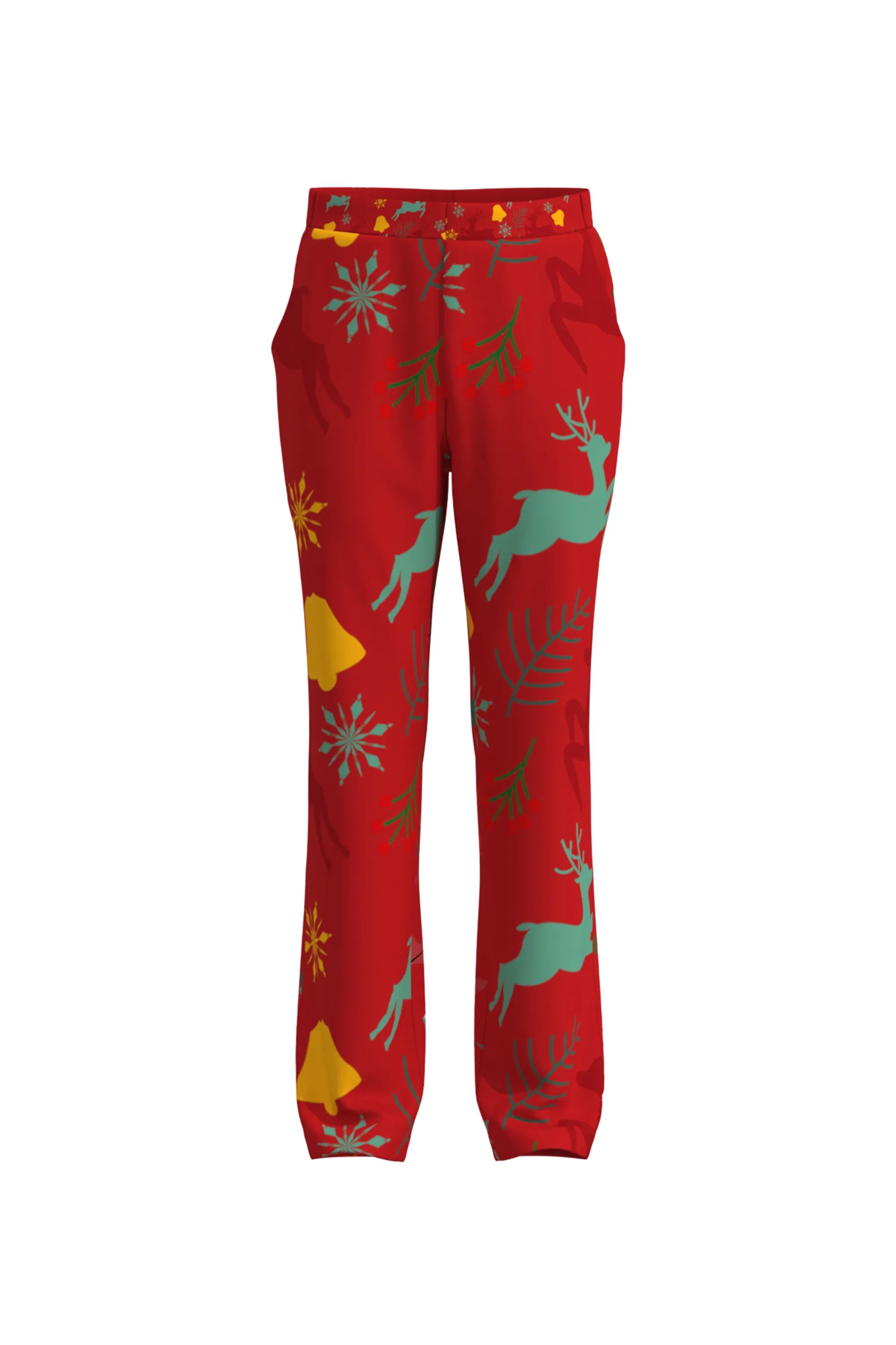 Men's Deer Animal Christmas Eve Party 2 Piece Suit