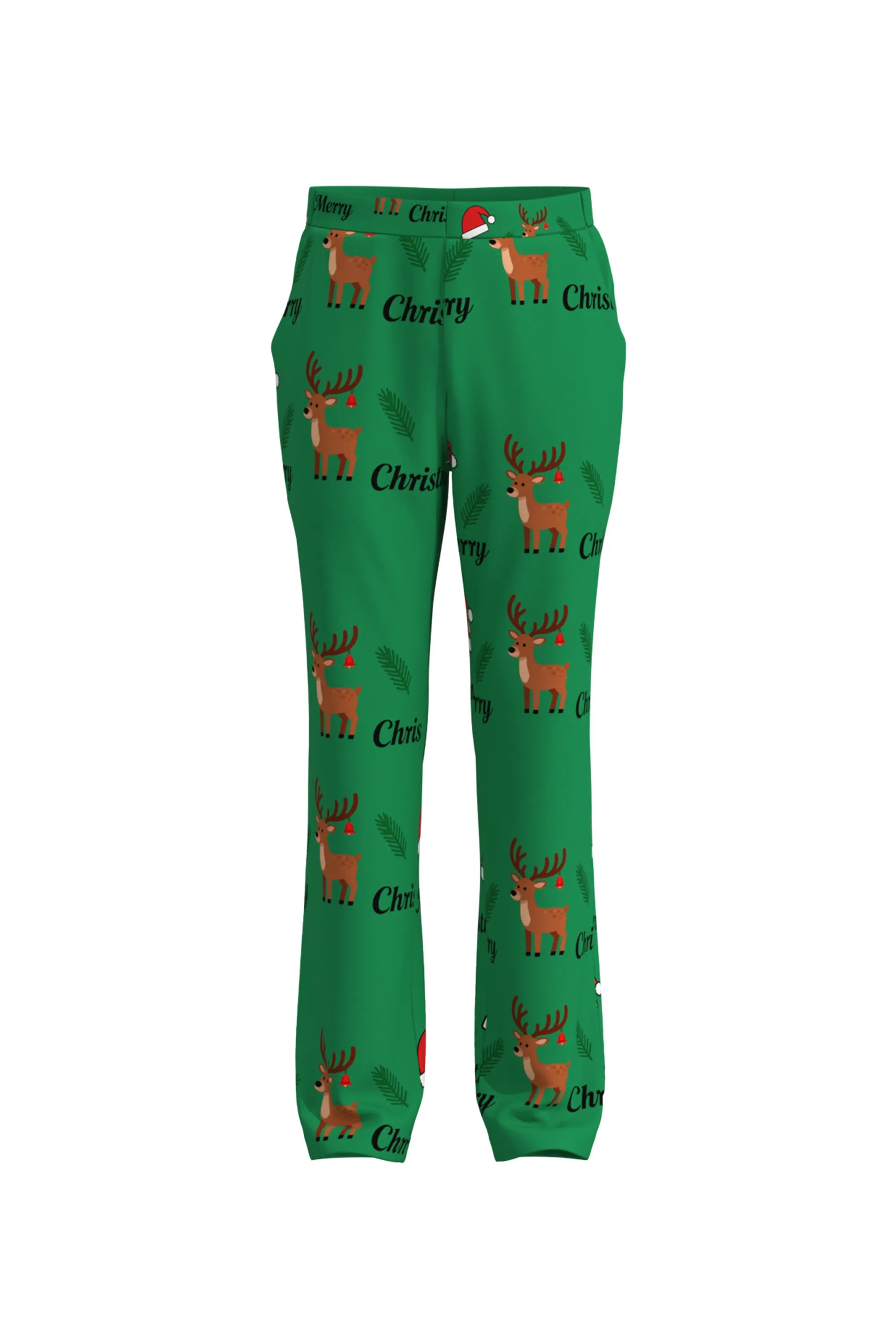 Men's Deer Animal Christmas Eve Party 2 Piece Suit