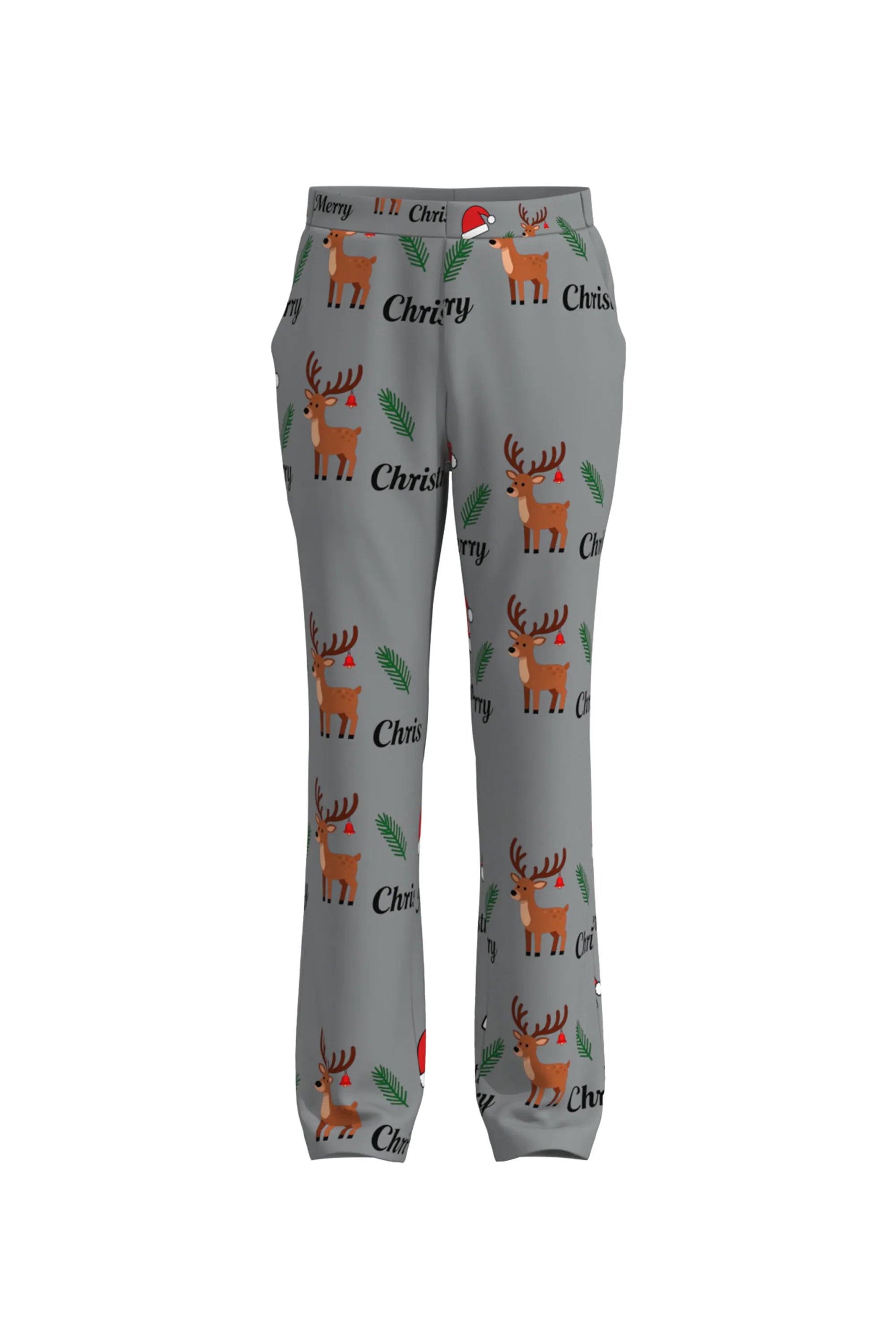 Men's Deer Animal Christmas Eve Party 2 Piece Suit