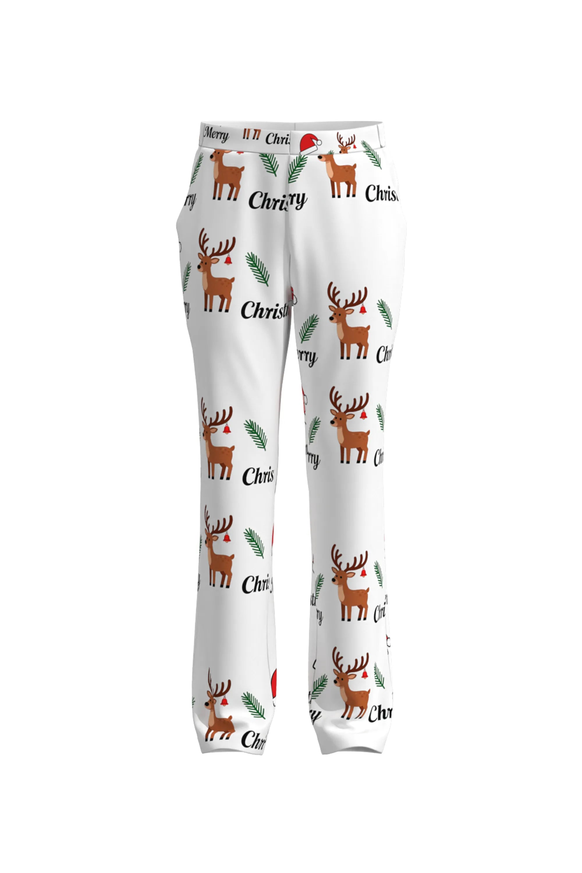 Men's Deer Animal Christmas Eve Party 2 Piece Suit