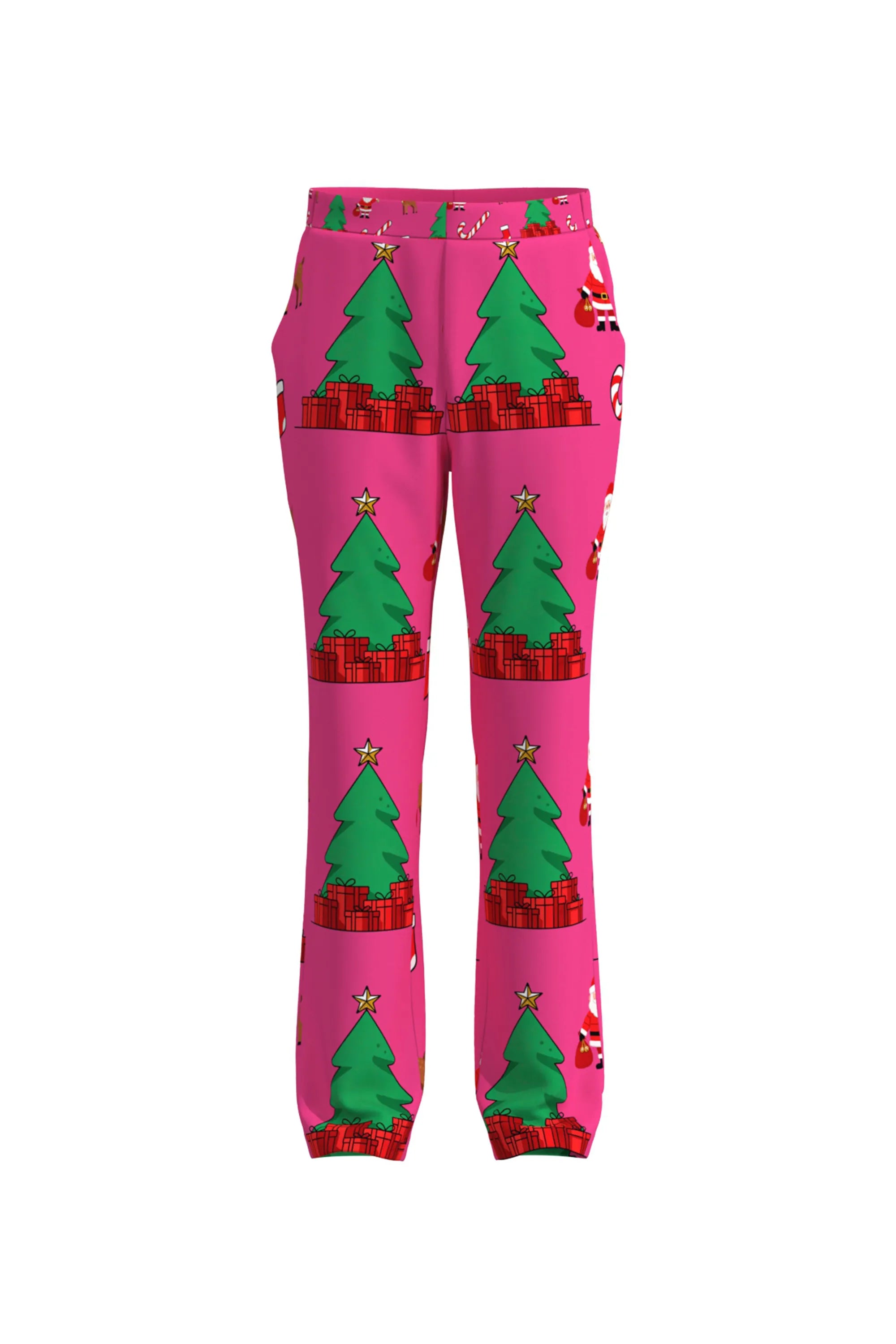 Men's Trees Pattern Christmas Eve Party 2 Piece Suit