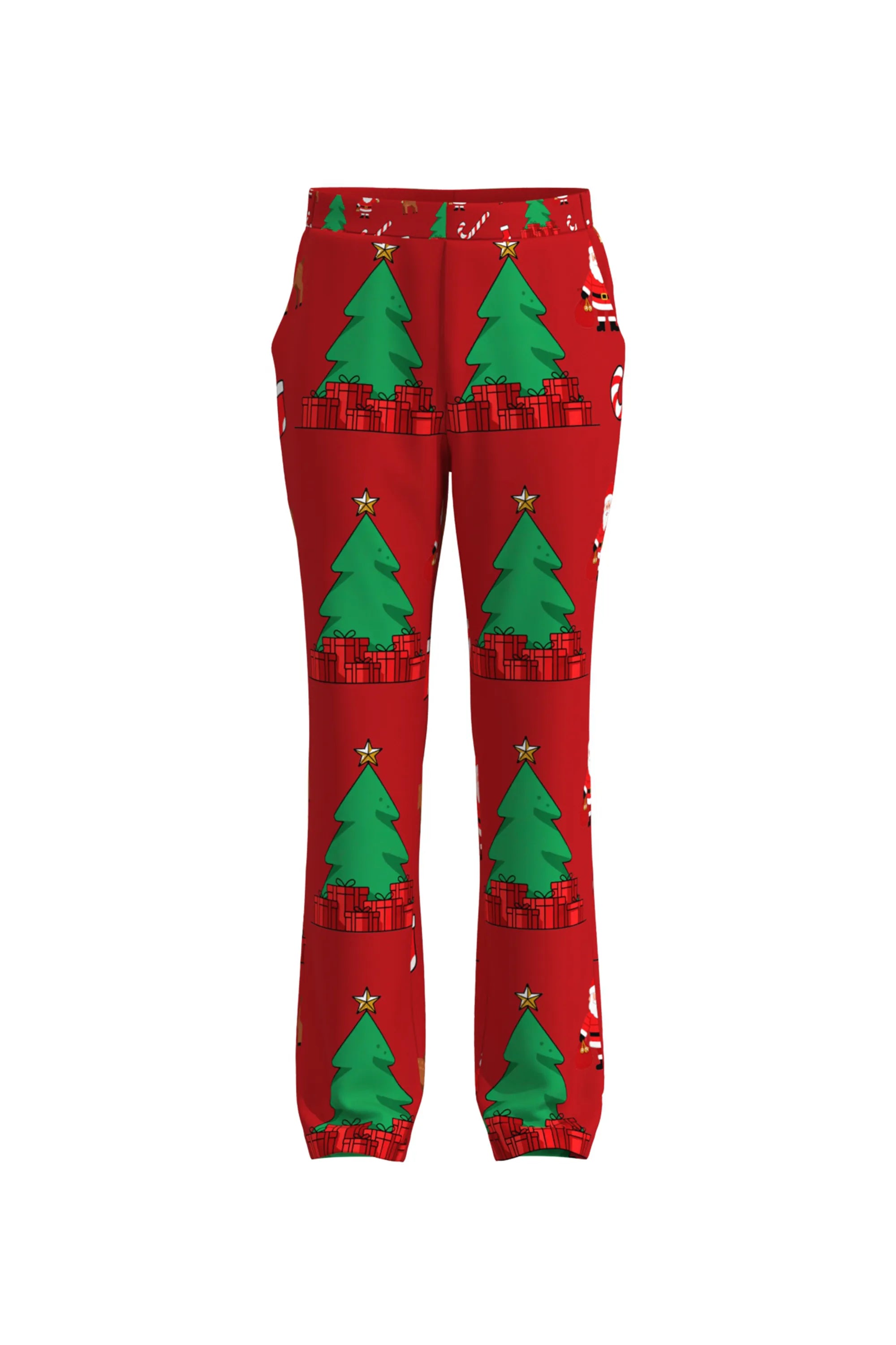 Men's Trees Pattern Christmas Eve Party 2 Piece Suit