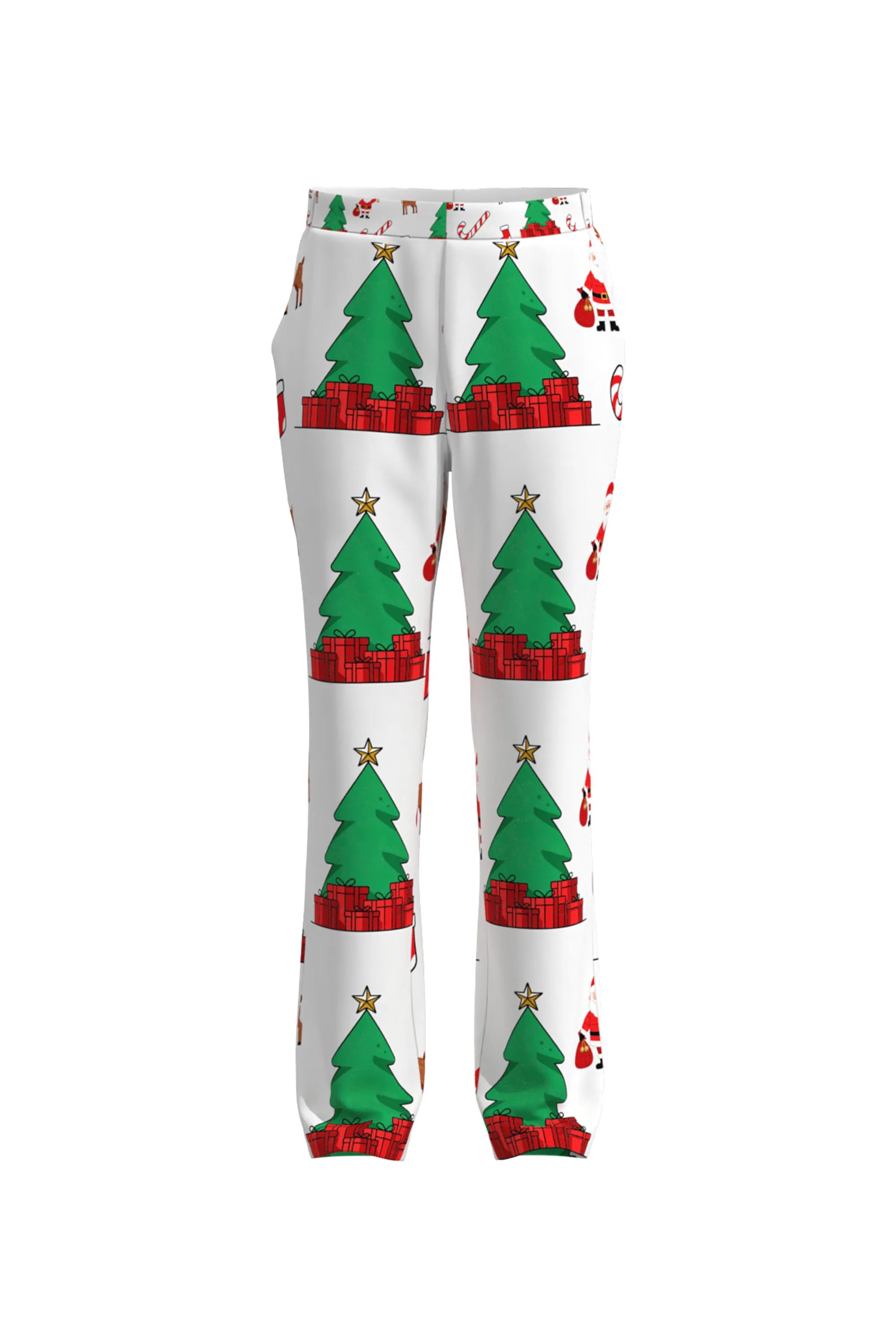 Men's Trees Pattern Christmas Eve Party 2 Piece Suit