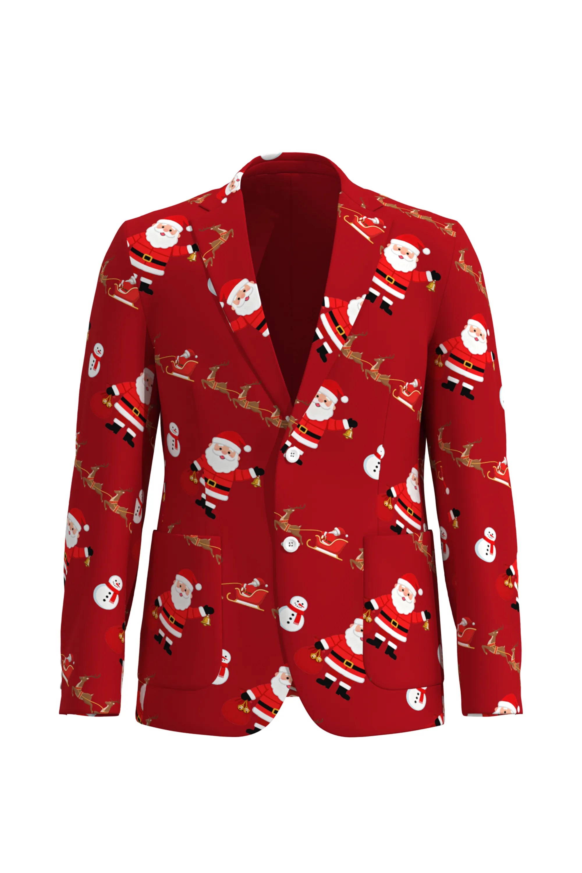Men's Santa Claus Christmas Eve Party 2 Piece Suit