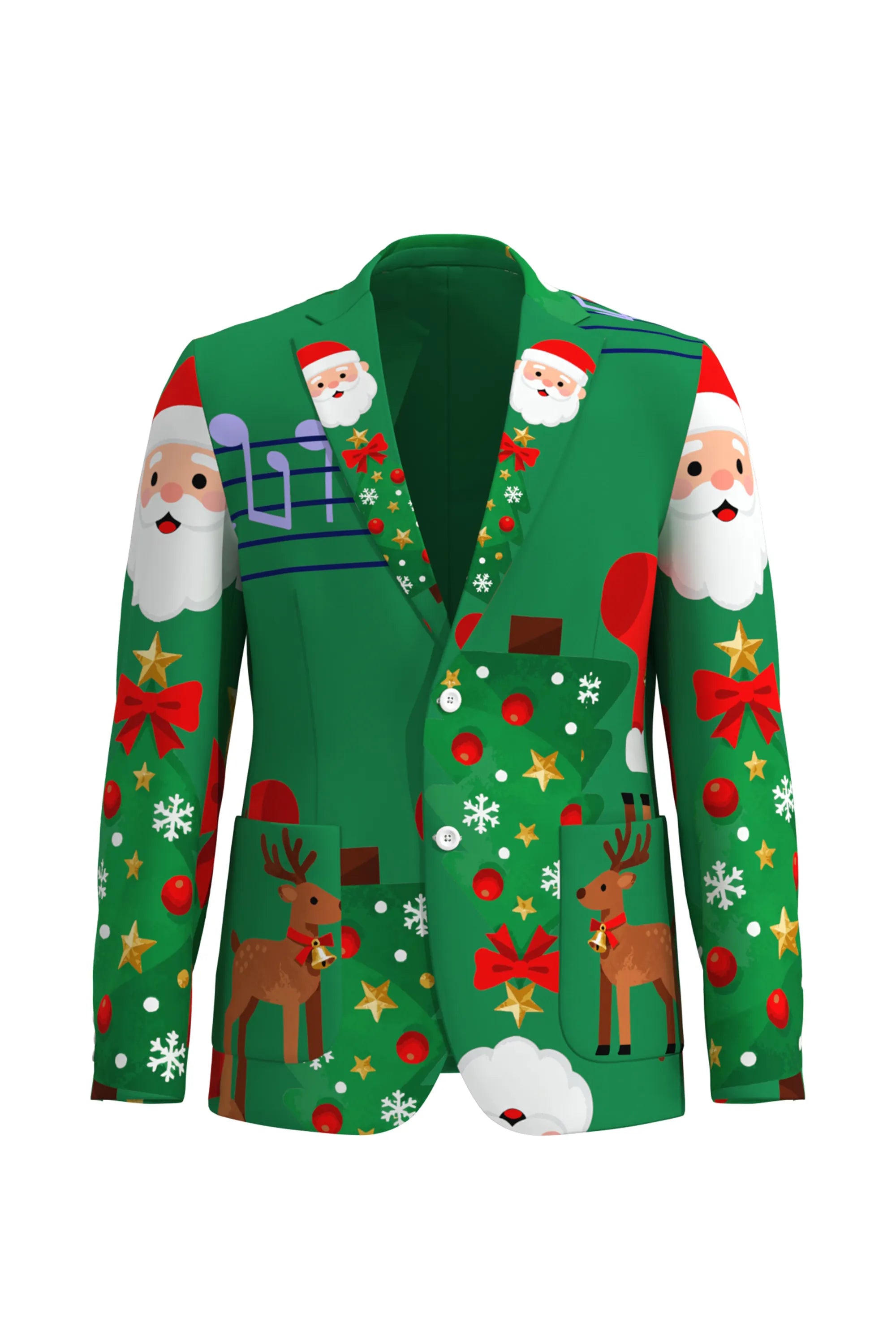 Men's Santa Claus Christmas Eve Party 2 Piece Suit
