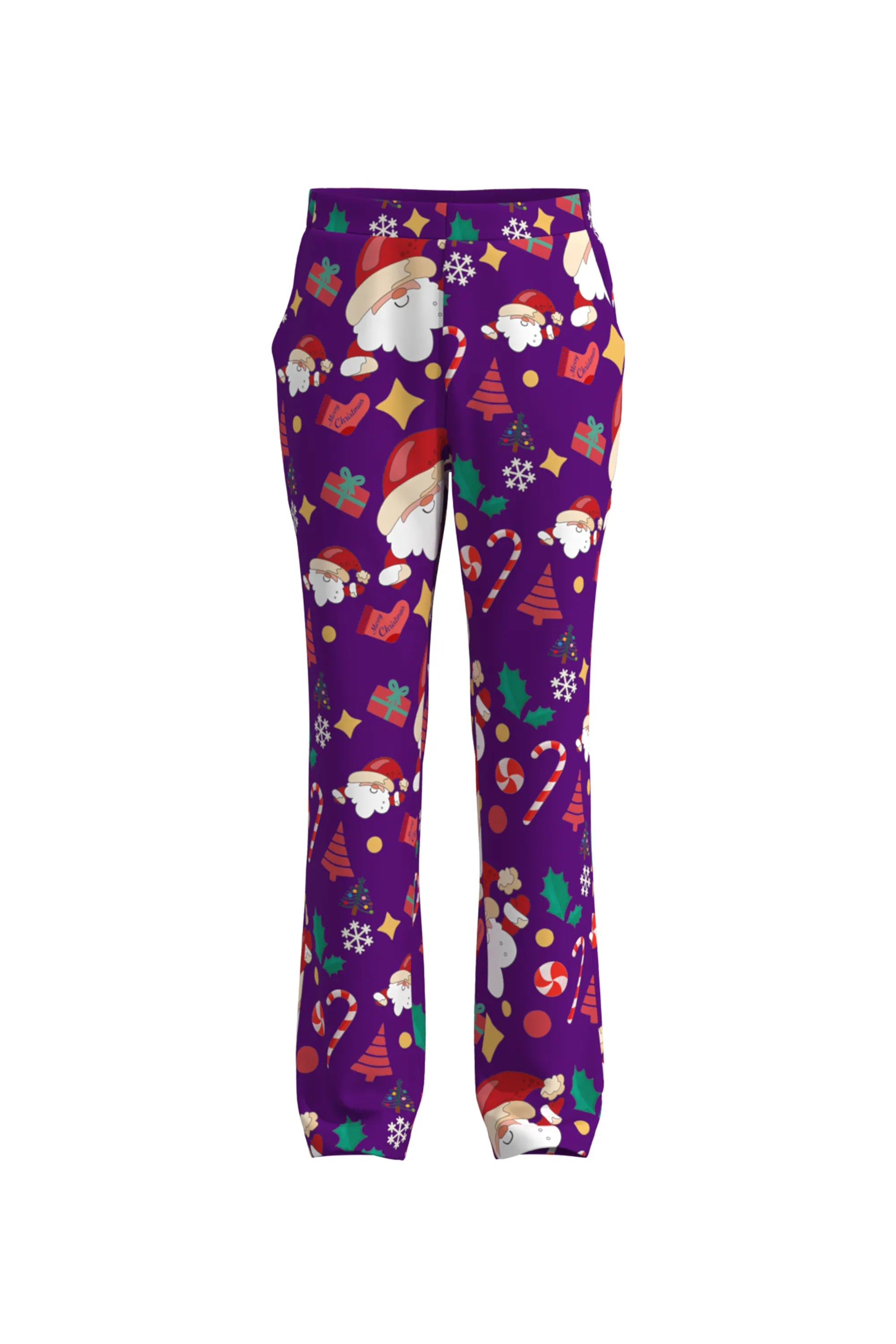 Men's Funny Pattern Christmas Eve Party 2 Piece Suit