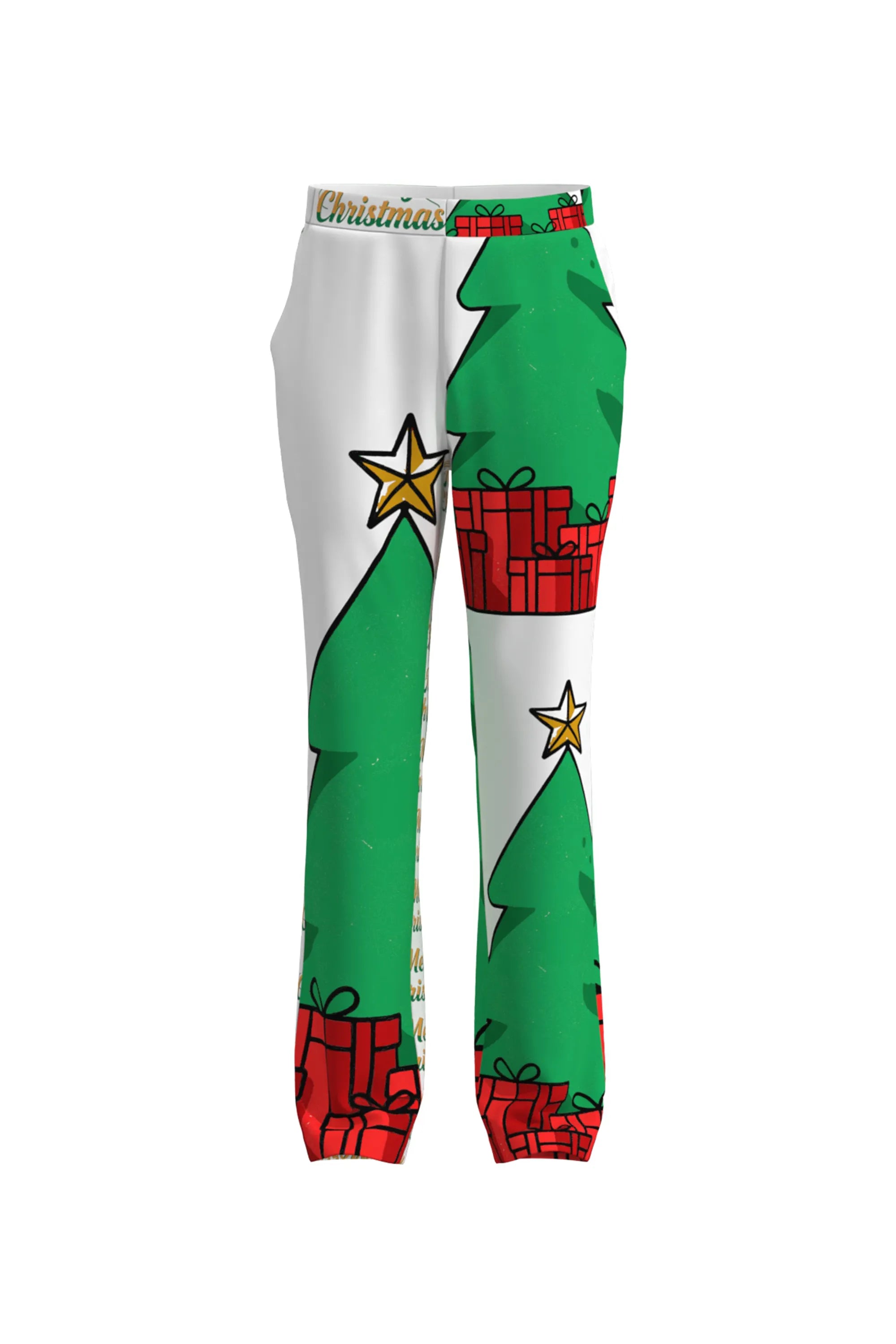 Men's Stars Santa Claus Christmas Eve Party 2 Piece Suit