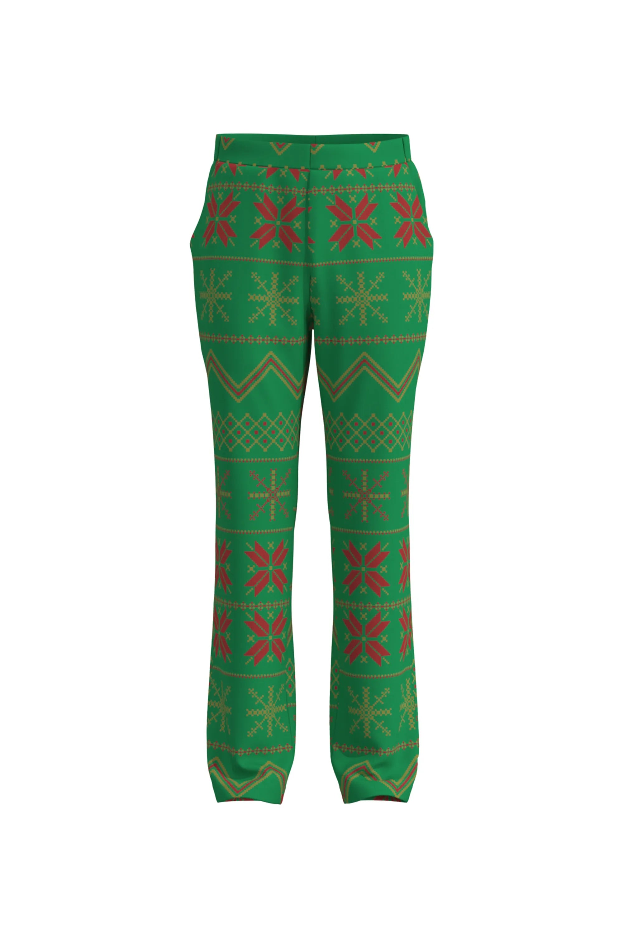 Men's Snowflake Christmas Eve Party 2 Piece Suit