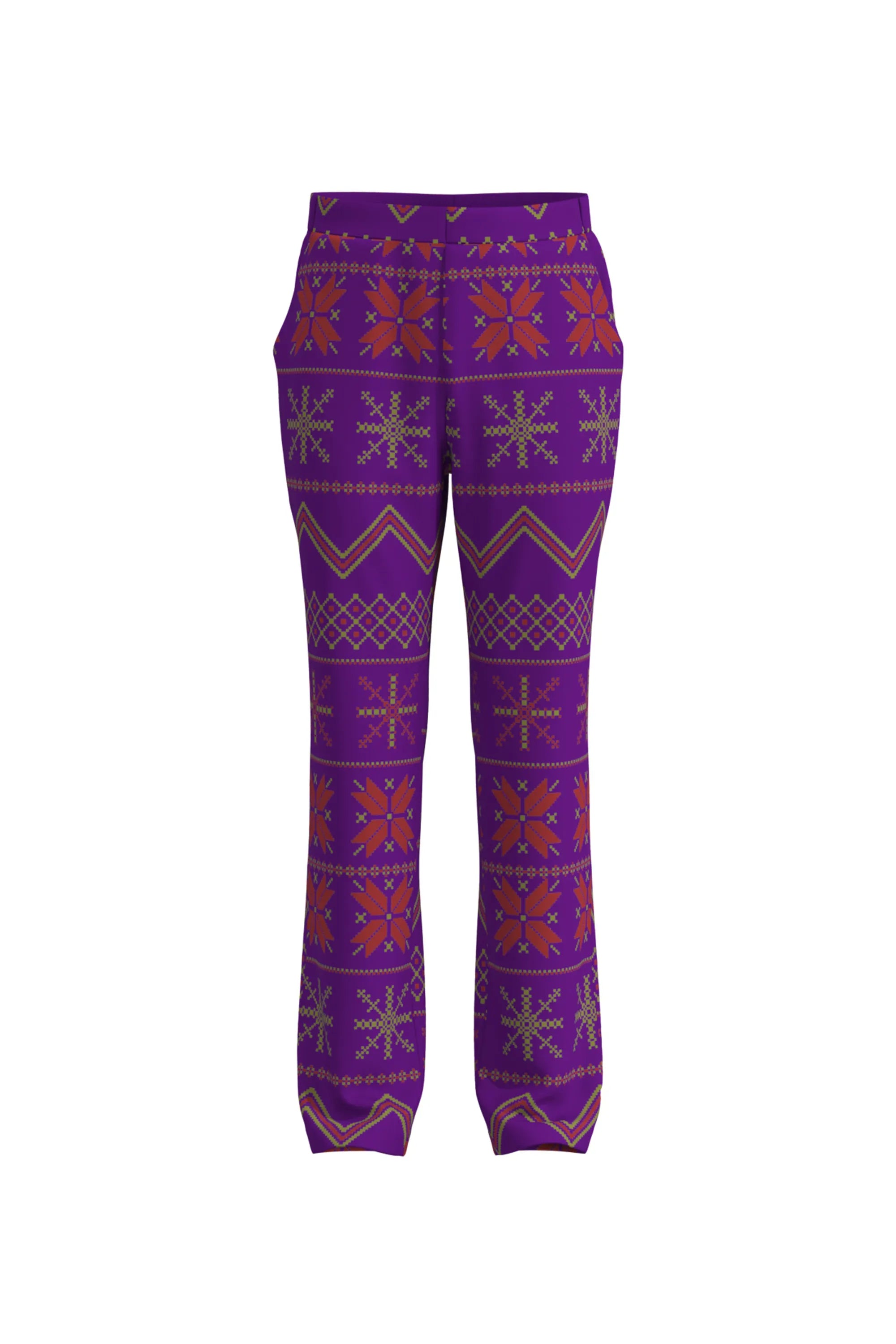 Men's Snowflake Christmas Eve Party 2 Piece Suit