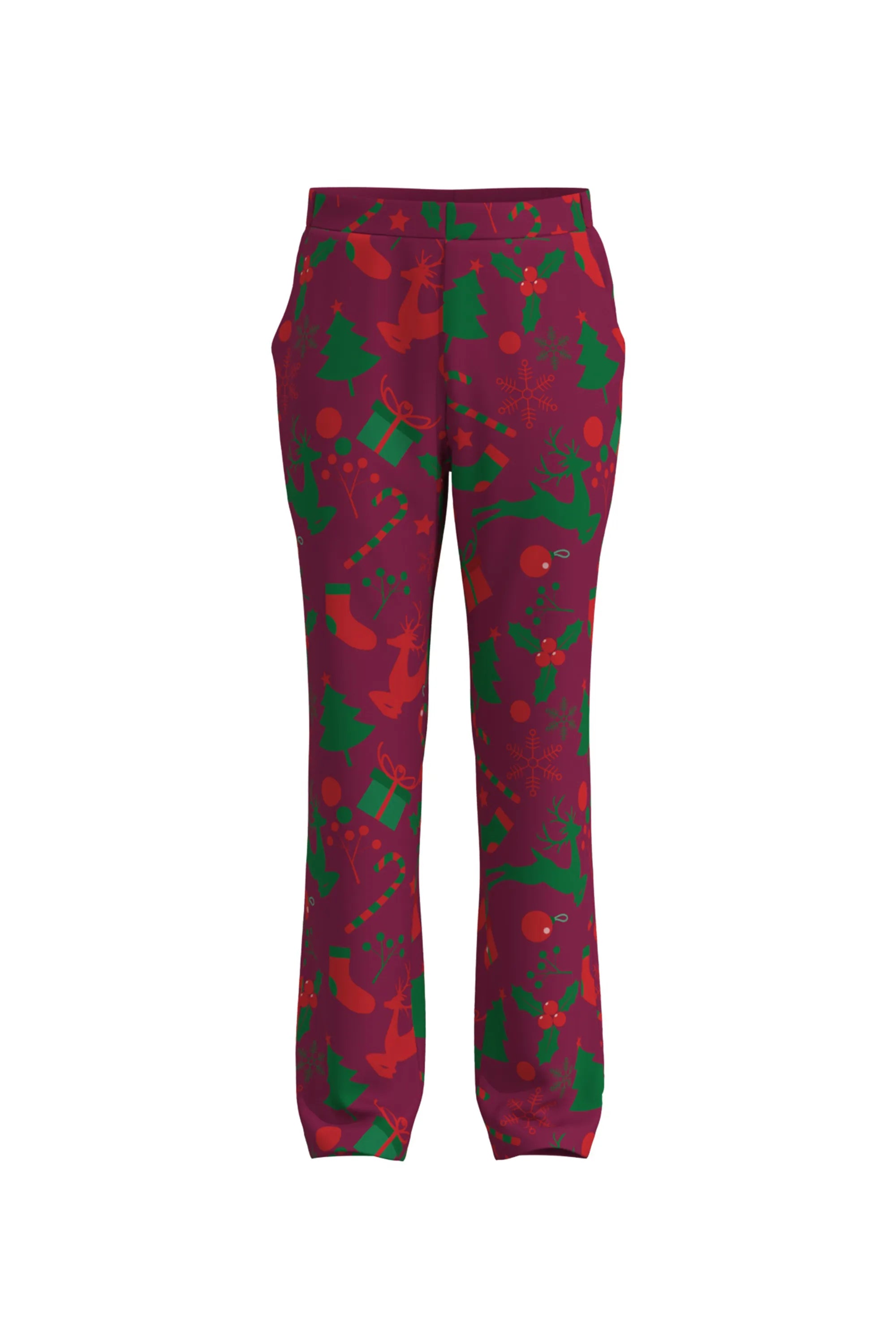 Men's Funny Pattern Christmas Eve Party 2 Piece Suit