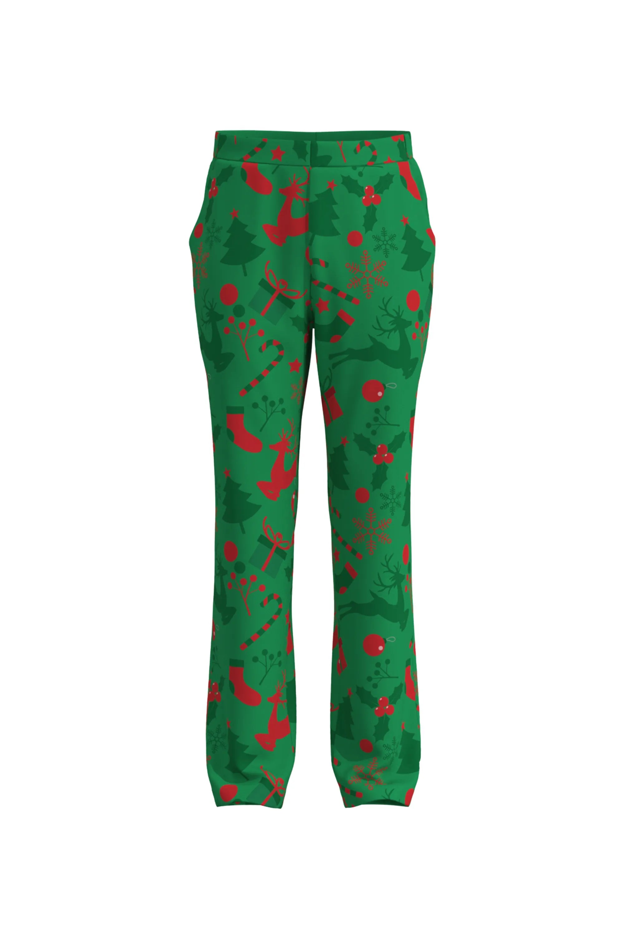 Men's Funny Pattern Christmas Eve Party 2 Piece Suit