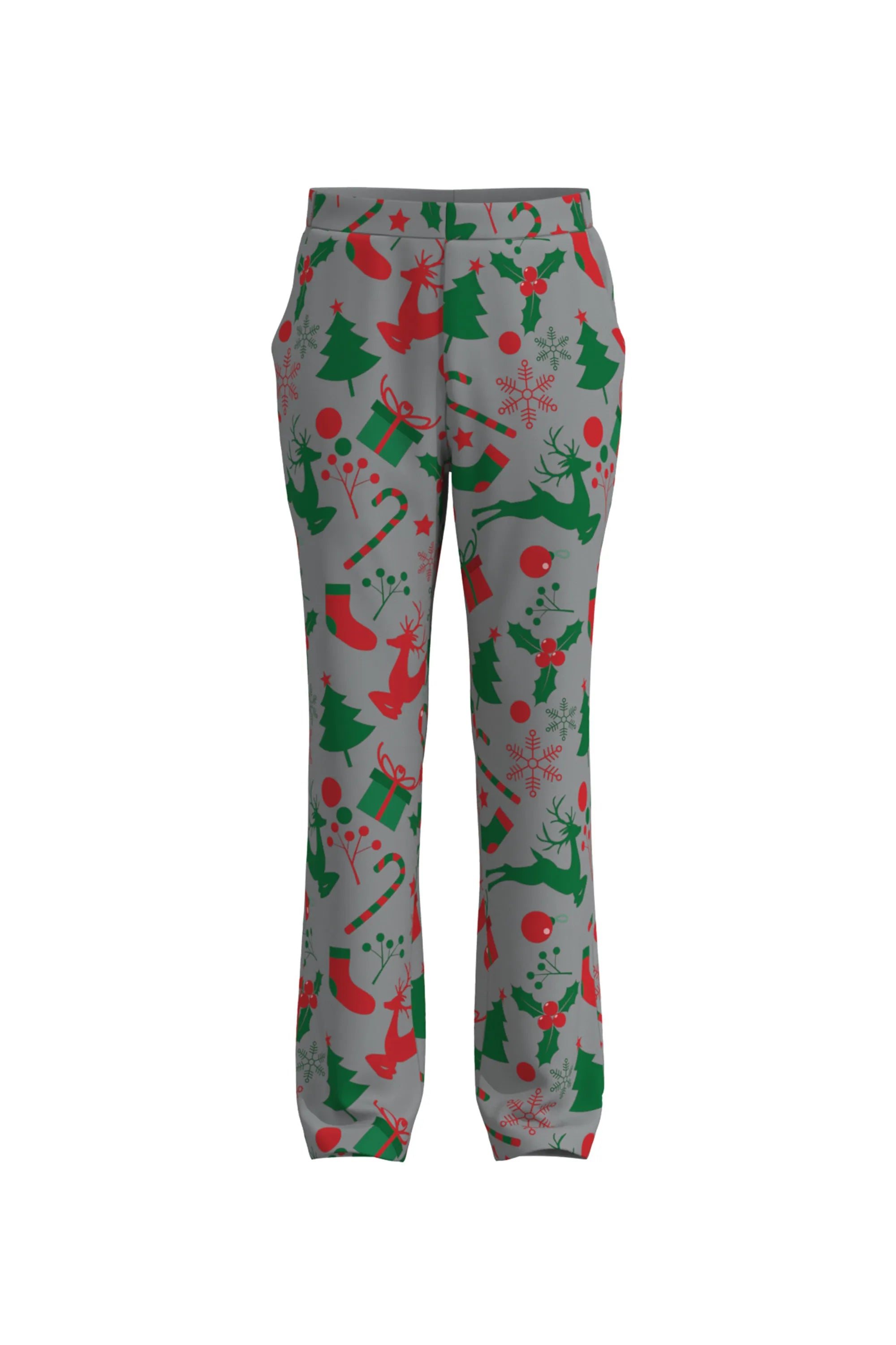 Men's Funny Pattern Christmas Eve Party 2 Piece Suit