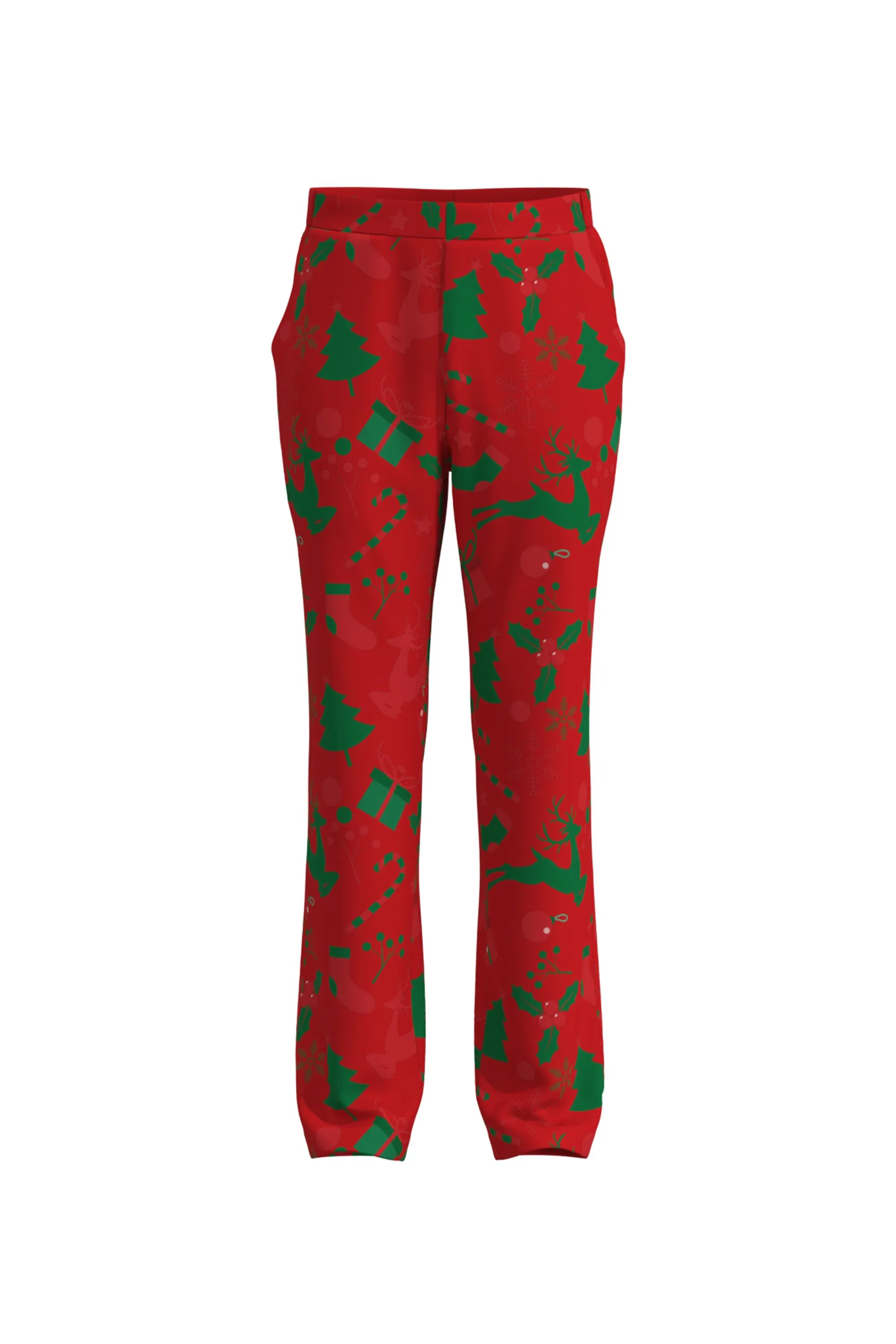 Men's Funny Pattern Christmas Eve Party 2 Piece Suit