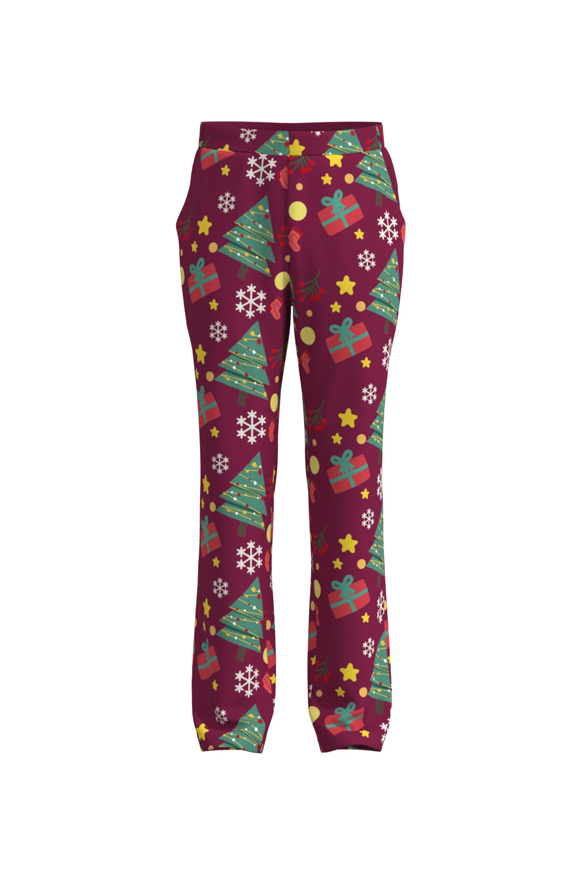 Men's Snowflake Christmas Eve Party 2 Piece Suit