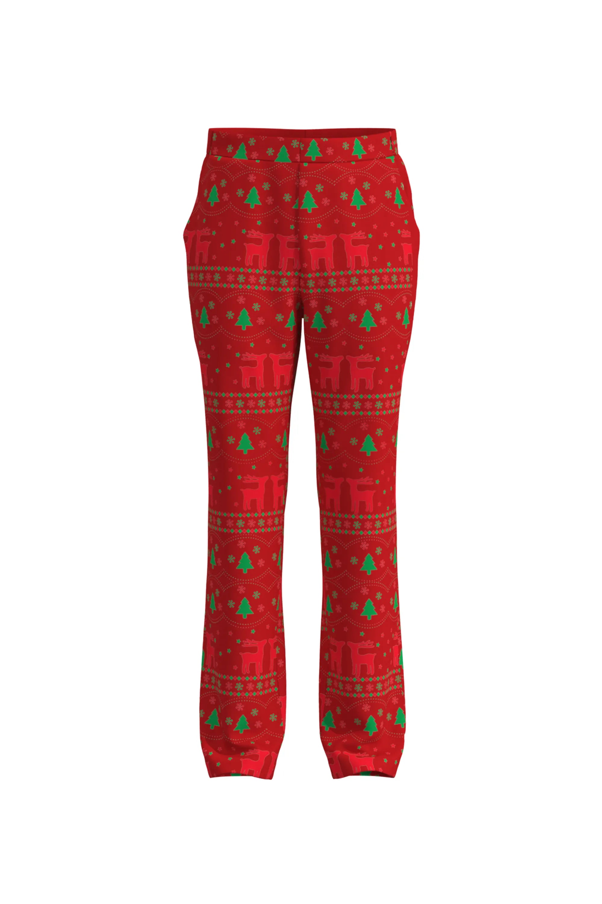 Men's Deer Animal Christmas Eve Party 2 Piece Suit