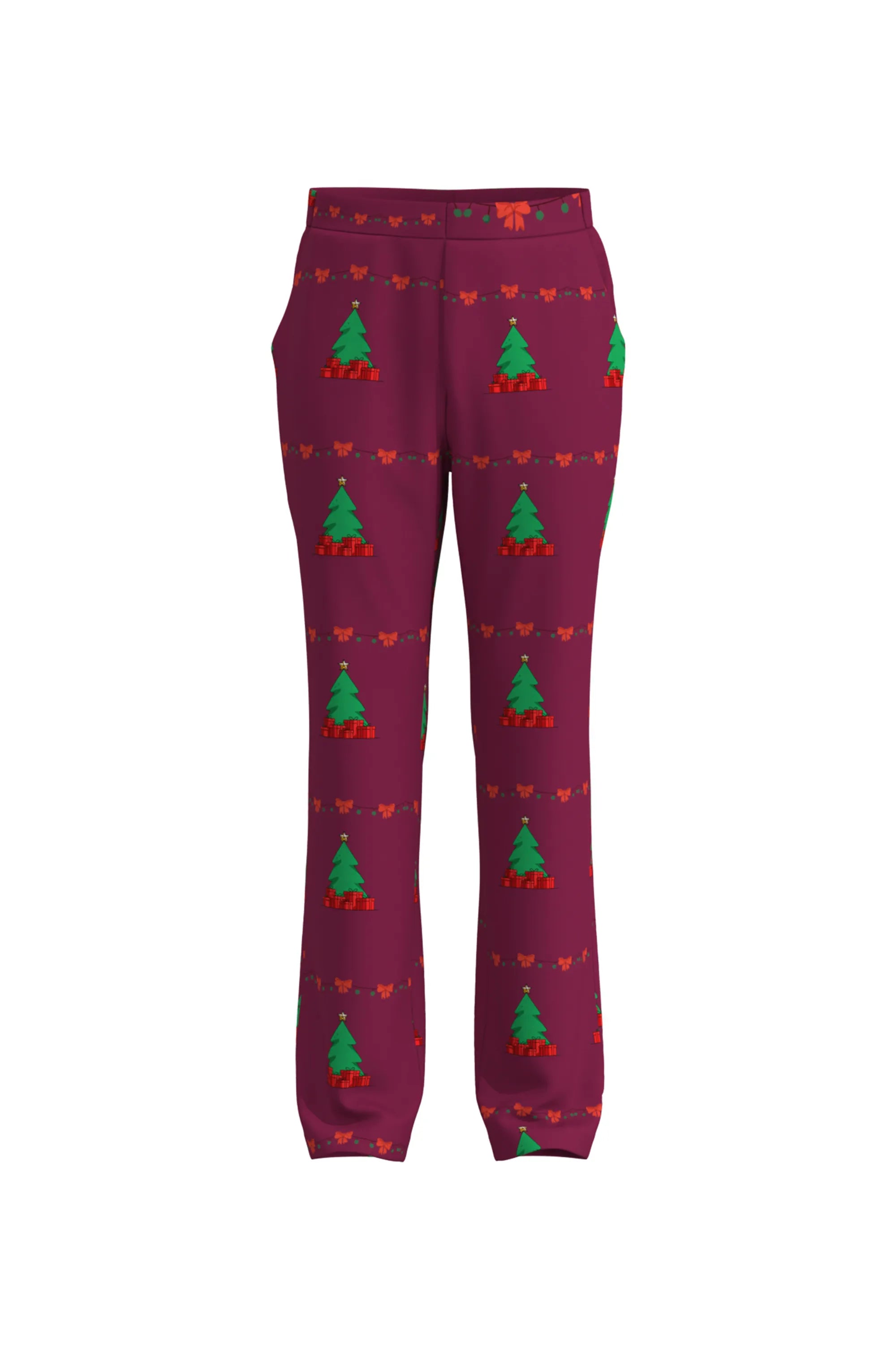 Men's Trees Pattern Christmas Eve Party 2 Piece Suit