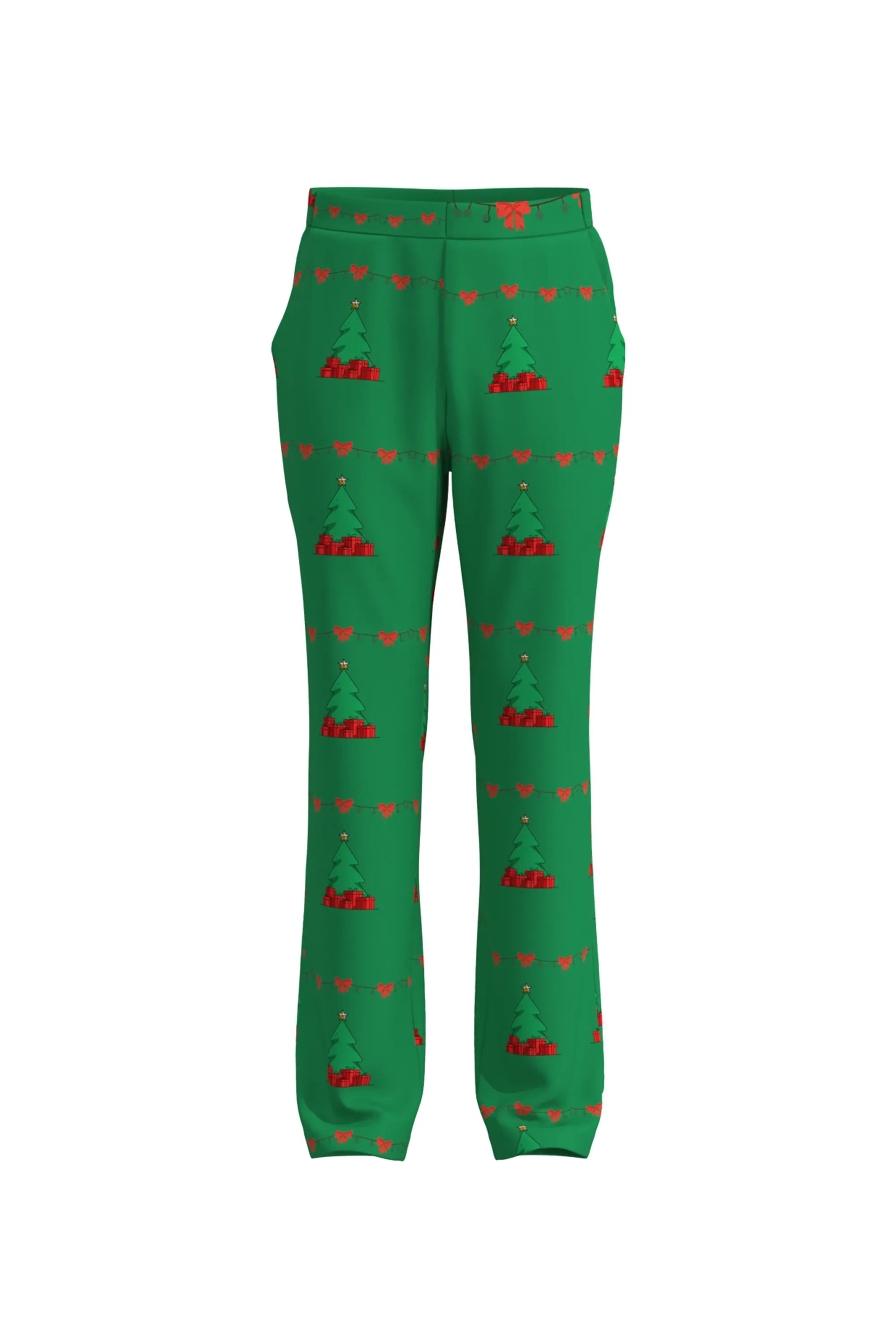 Men's Trees Pattern Christmas Eve Party 2 Piece Suit
