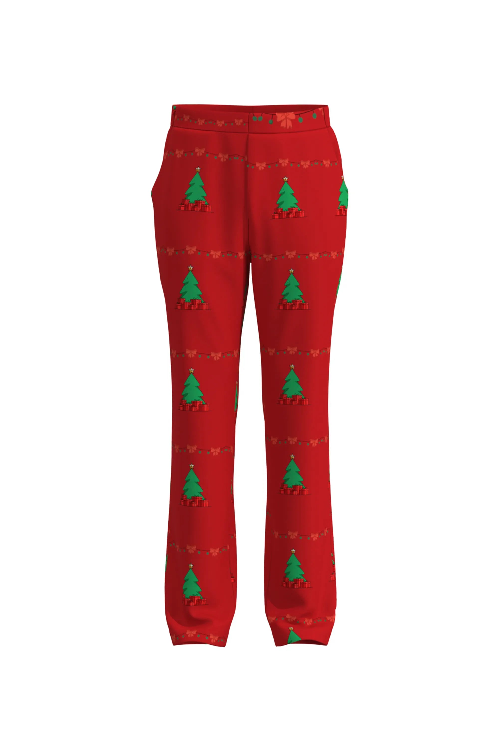 Men's Trees Pattern Christmas Eve Party 2 Piece Suit