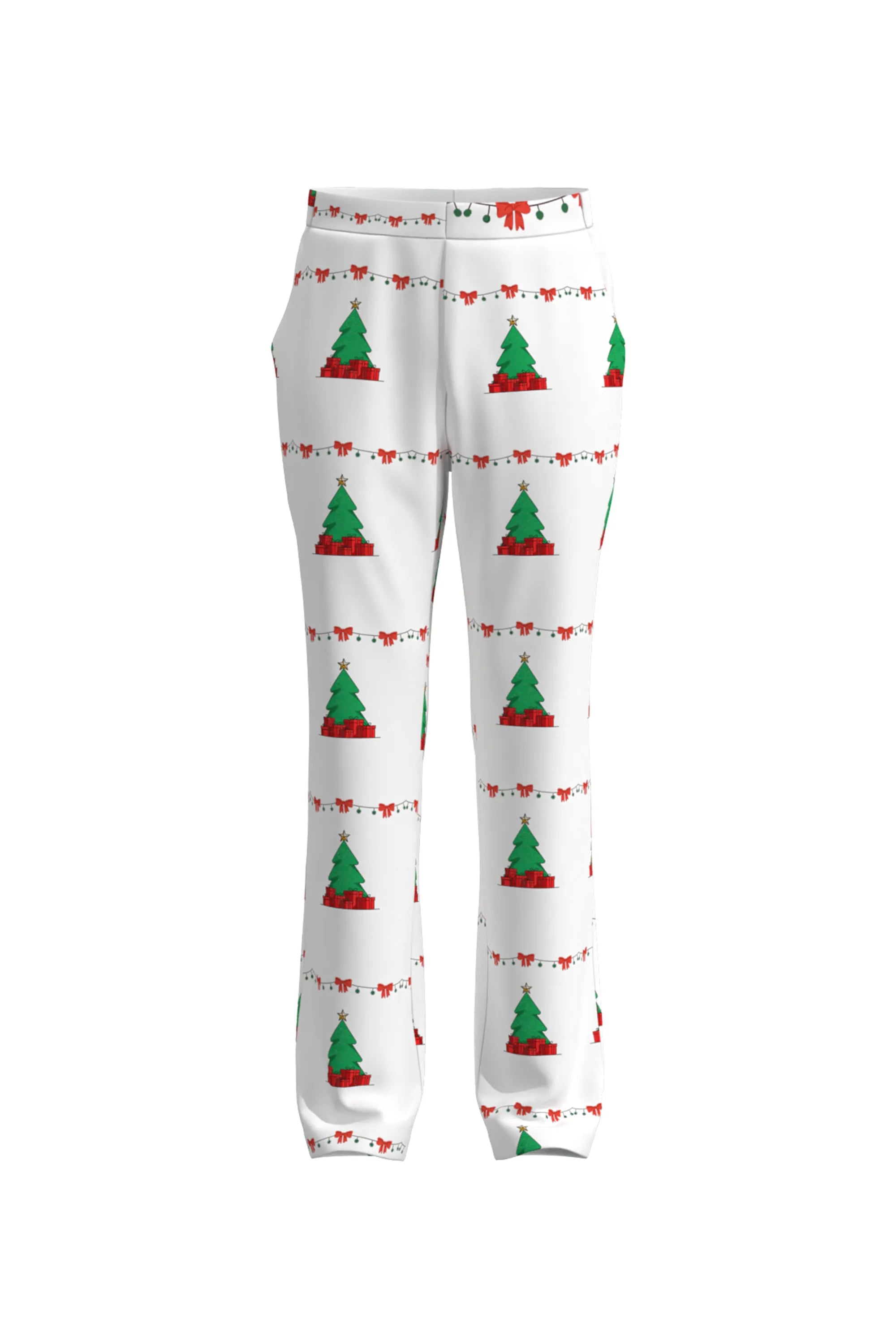 Men's Trees Pattern Christmas Eve Party 2 Piece Suit