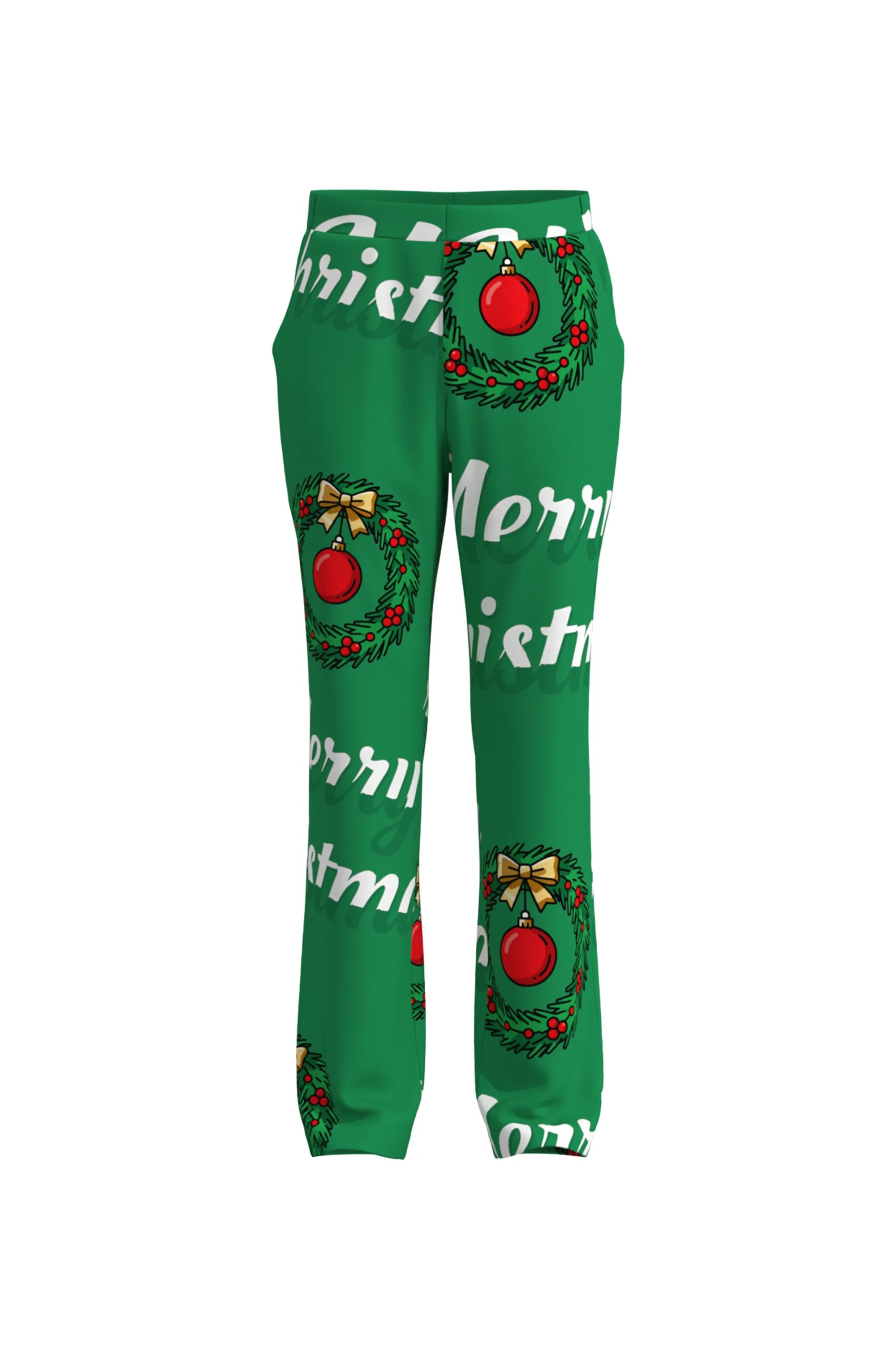 Men's Funny Pattern Christmas Eve Party 2 Piece Suit