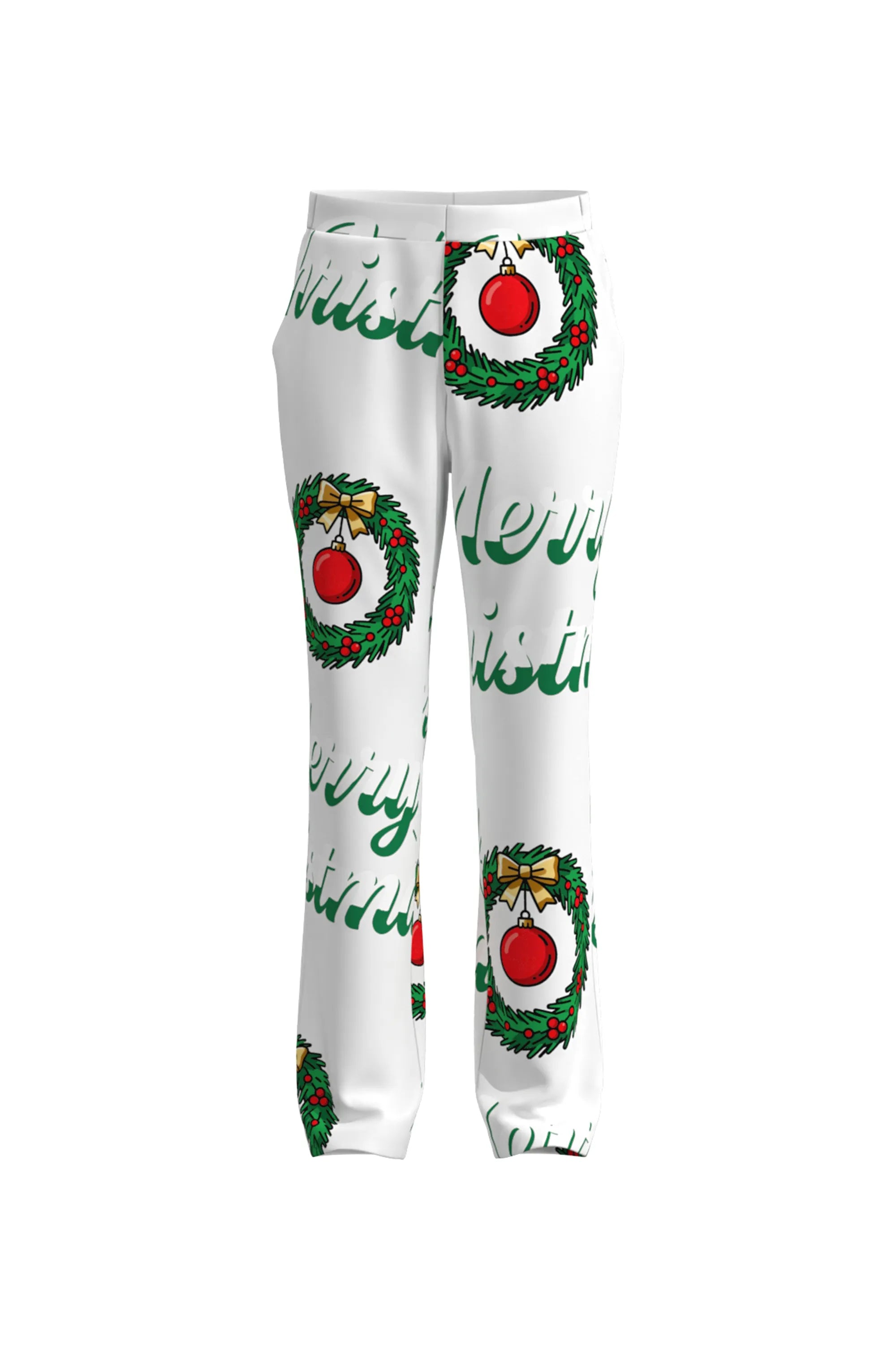 Men's Funny Pattern Christmas Eve Party 2 Piece Suit