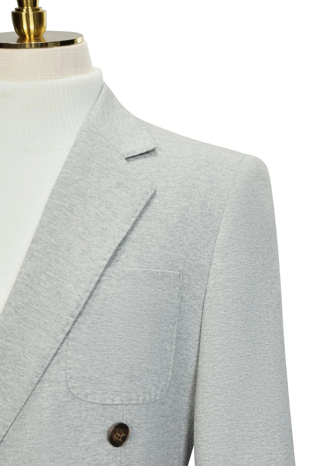 Men's Double Breasted Cotton 2 Piece Suit