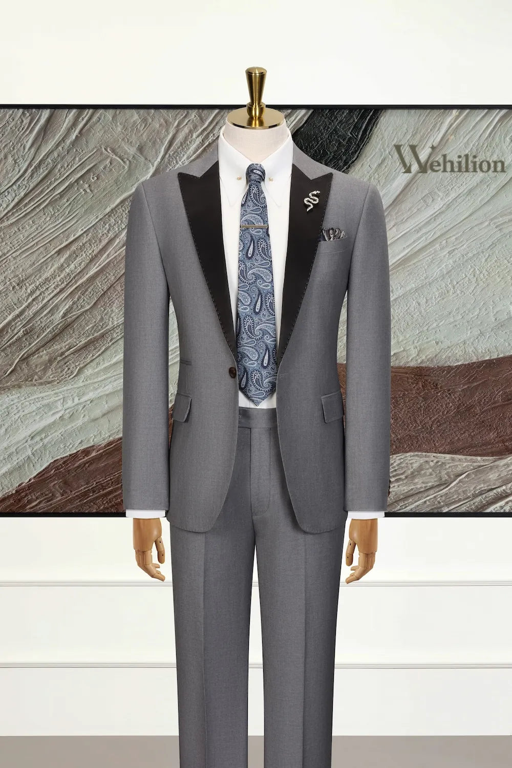 Men's Peak Lapel Dinner 2 Piece Suits