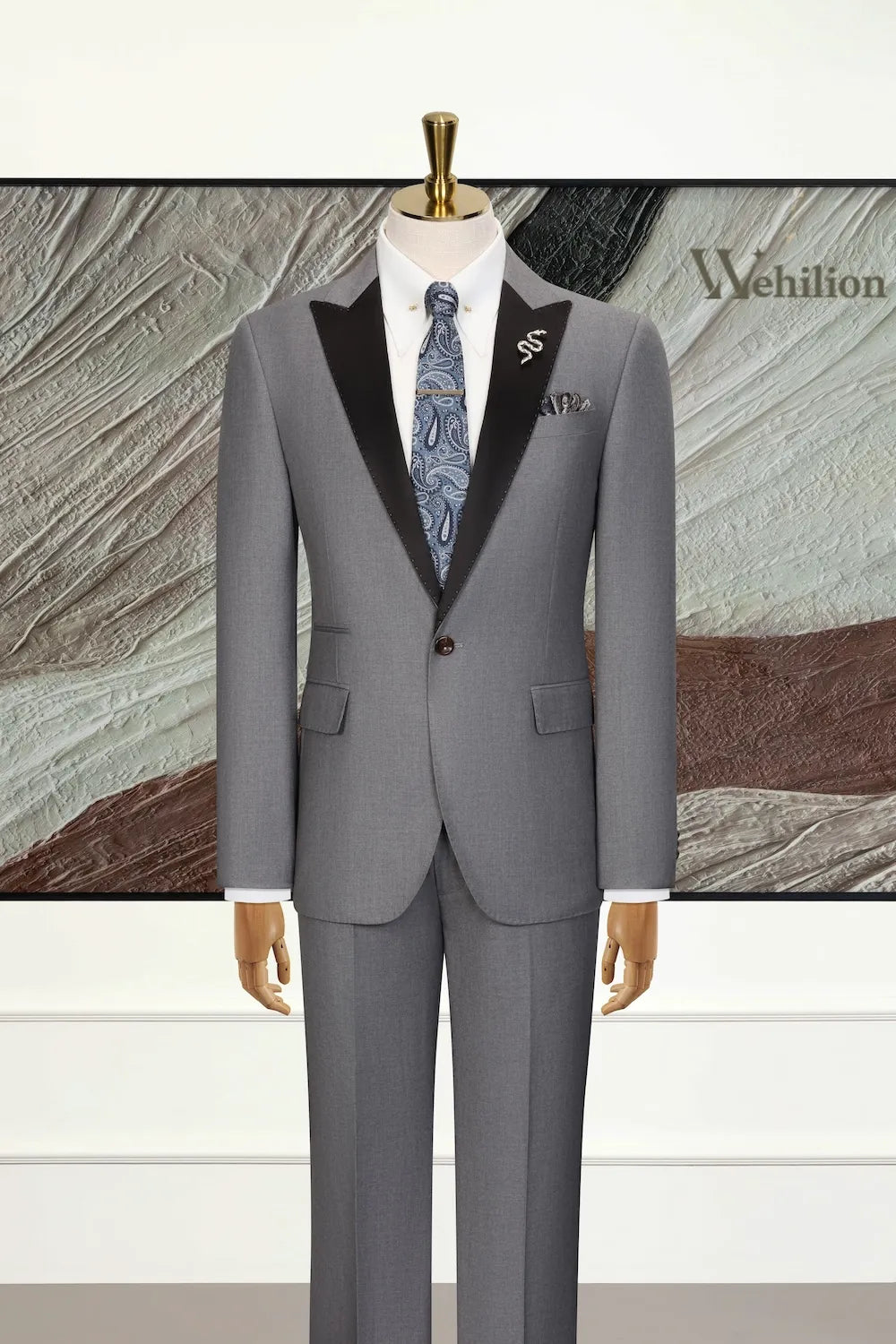 Men's Peak Lapel Dinner 2 Piece Suits