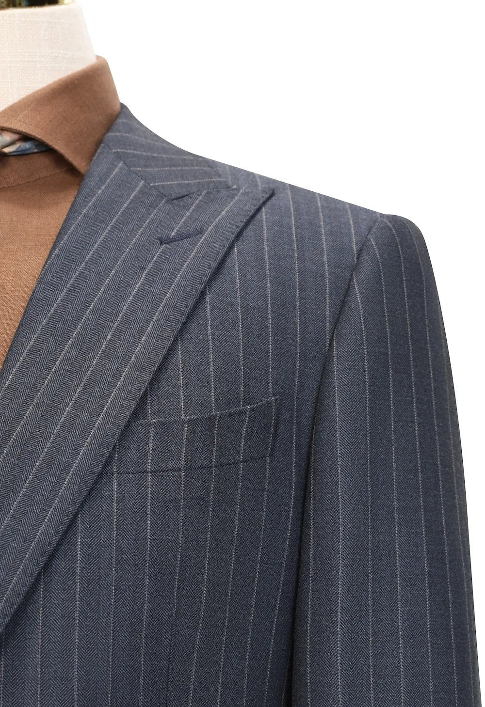 Men's Navy Blue Pinstripe 3 Piece Suits