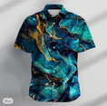 Bild in Galerie-Betrachter laden, Graphic Marble Casual Men's Shirt Party Daily Holiday Summer Turndown Short Sleeve
