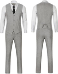 Load image into Gallery viewer, Retro Tweed Herringbone Slim Fit Notch Lapel Tuxedos Set Prom 3 Piece Men's Suit
