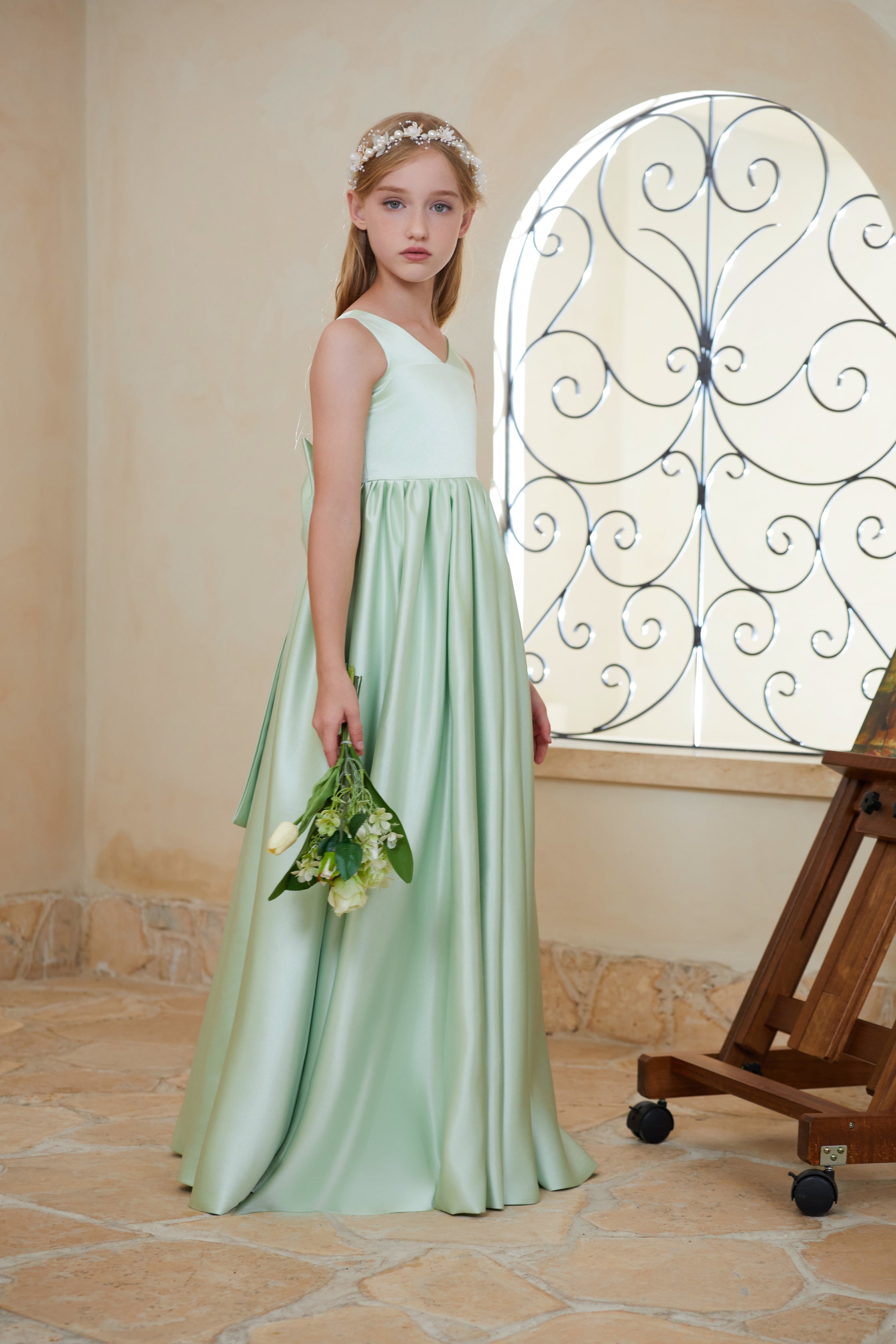 satin junior bridesmaid dresses Satin Junior Bridesmaid Dress