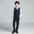 Cargar la imagen en la vista de la galería, Unique Design Slim Fit Modern 5 Piece Boys Suits
