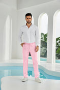 Cargar la imagen en la vista de la galería, Seersucker Striped Men's Summer Pants
