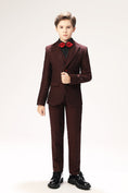 Charger l'image dans la visionneuse de la galerie, Red Polka Dot Party Banquet 5 Piece Boys Suits
