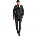 Charger l'image dans la visionneuse de la galerie, Retro Slim Fit Groom Tuxedos Herringbone 3 Piece Men's Suits
