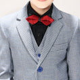 Bild in Galerie-Betrachter laden, Black-and-white Plaid Elegant 5 Piece Boys Suits
