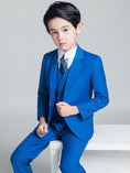 Charger l'image dans la visionneuse de la galerie, Royal Blue Formal Classic 5 Piece Kids Boys Suits
