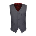 Cargar la imagen en la vista de la galería, Grey Formal Classic 4 Piece Boy's Formal Suits With Vest+Pants+Shirt+Tie
