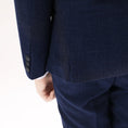 Load image into Gallery viewer, Navy Woolen Elegant 5 Piece Boys Suits
